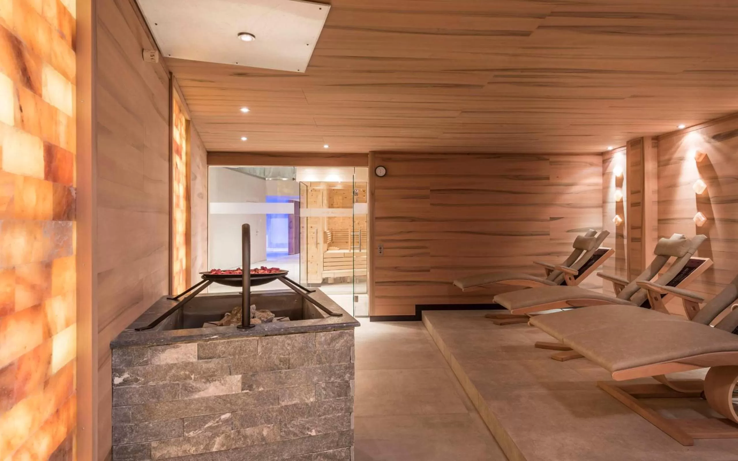 Sauna in Hotel Rosengarten (Schenna Resort)