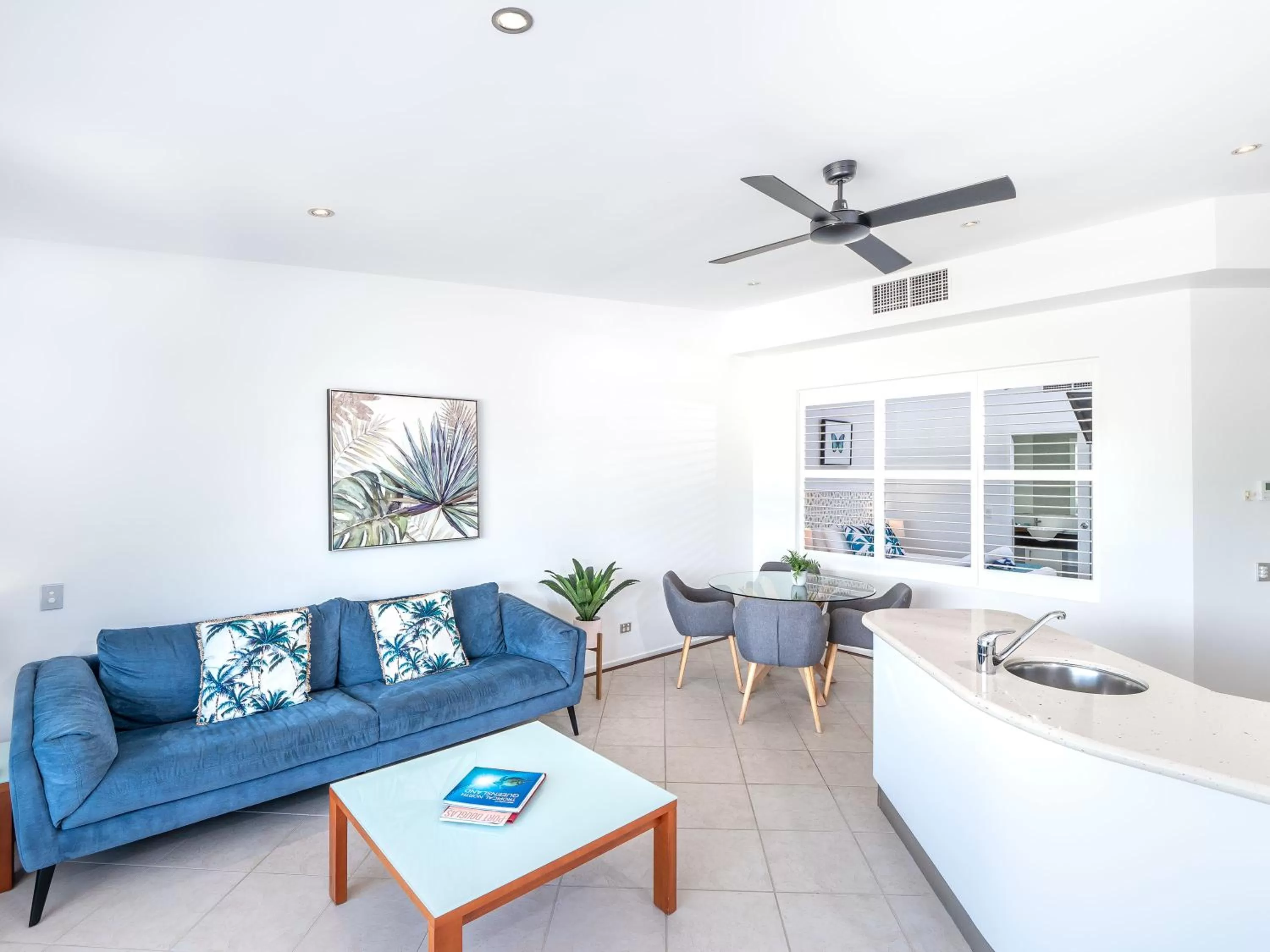 Living room in Saltwater Luxury Apartments
