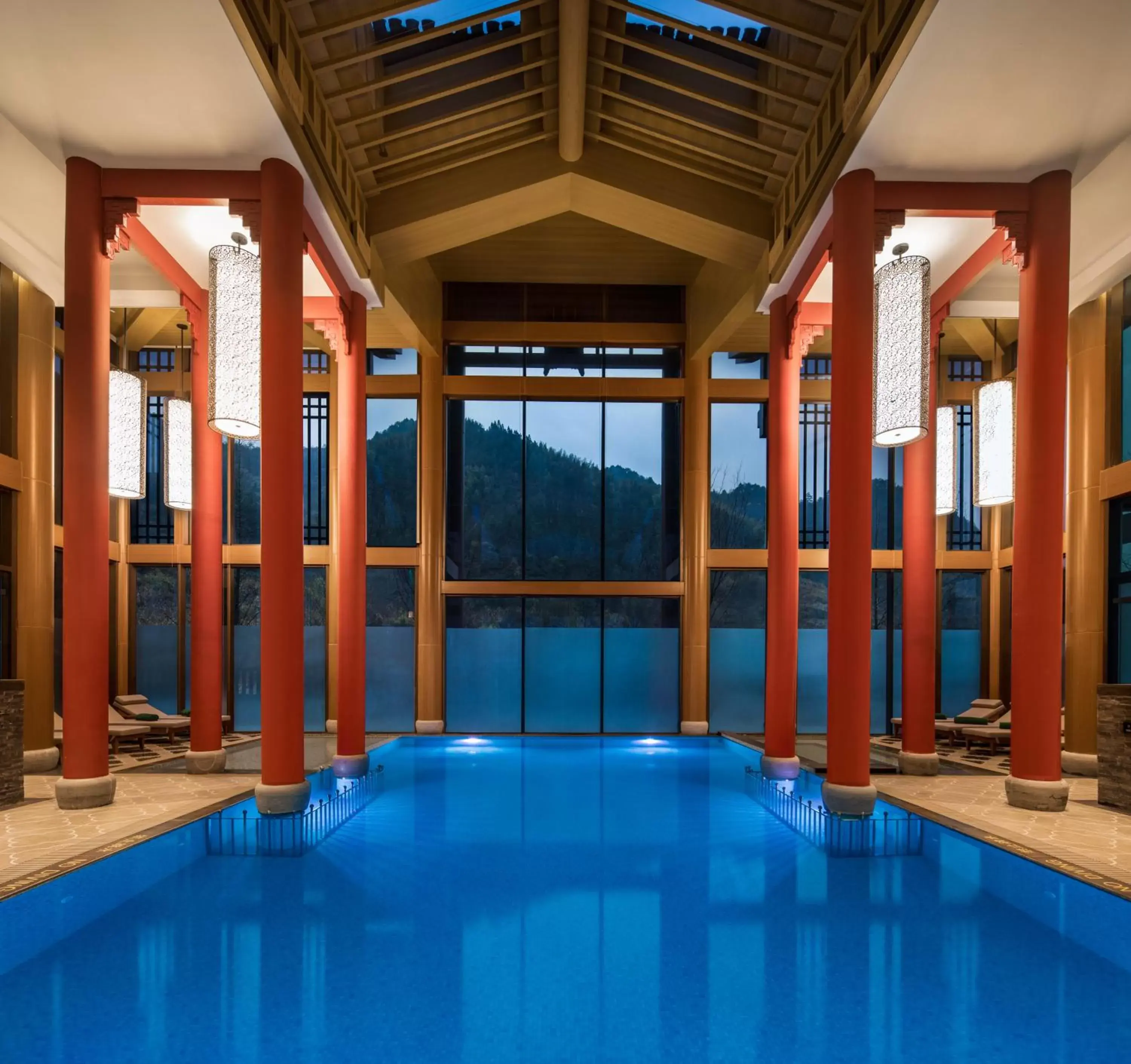 Fitness centre/facilities, Swimming Pool in Banyan Tree Hotel Huangshan-The Ancient Charm of Huizhou, a Paradise