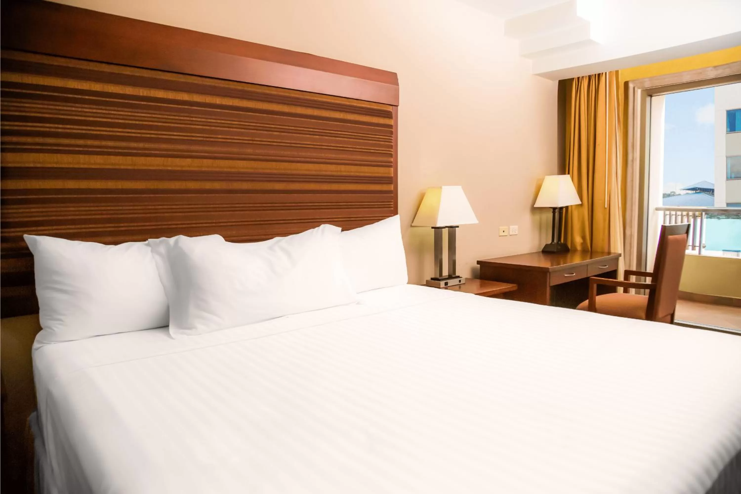 Bed in Hotel Plaza Juan Carlos