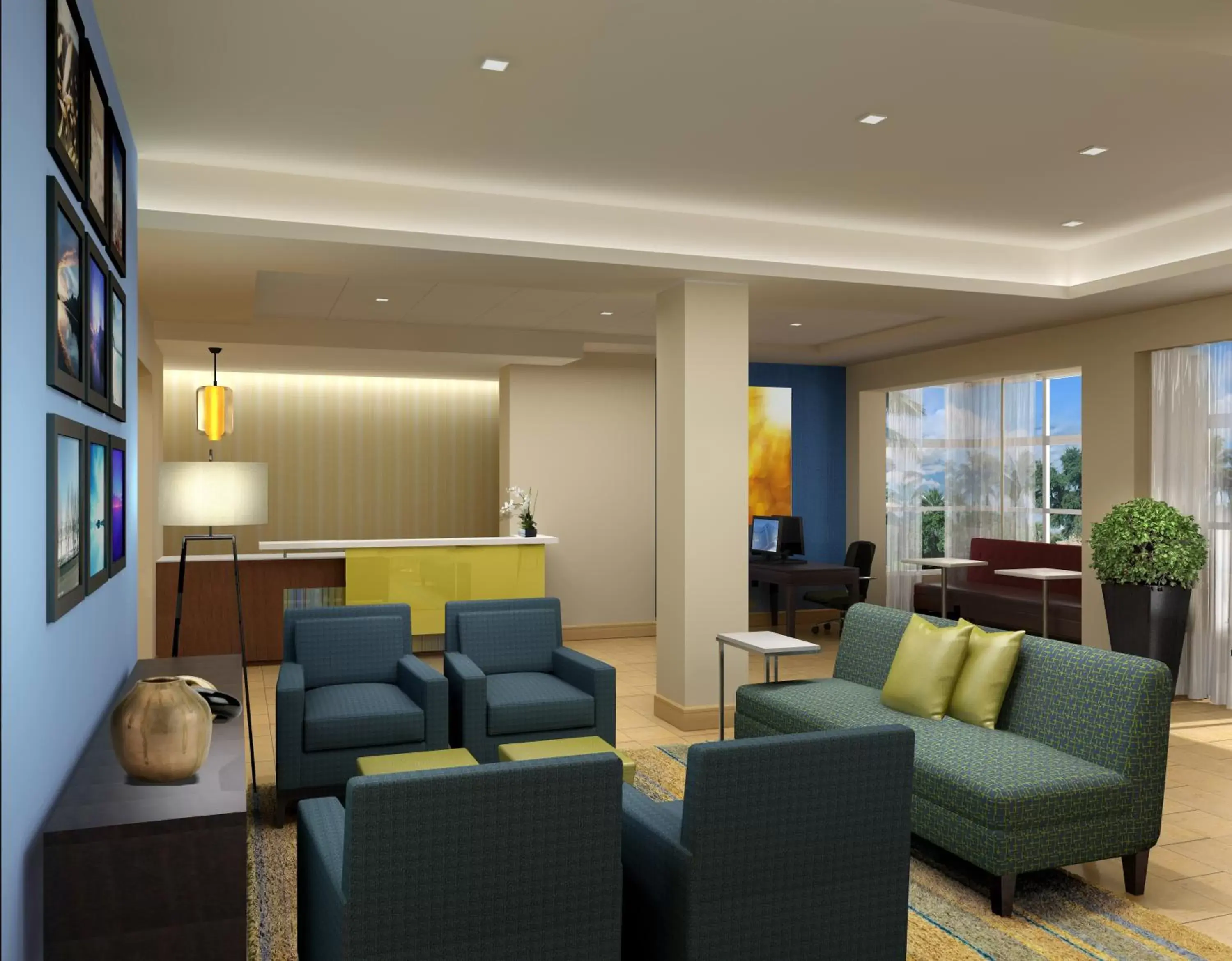 Lobby or reception, Lounge/Bar in Days Inn & Suites by Wyndham Caldwell