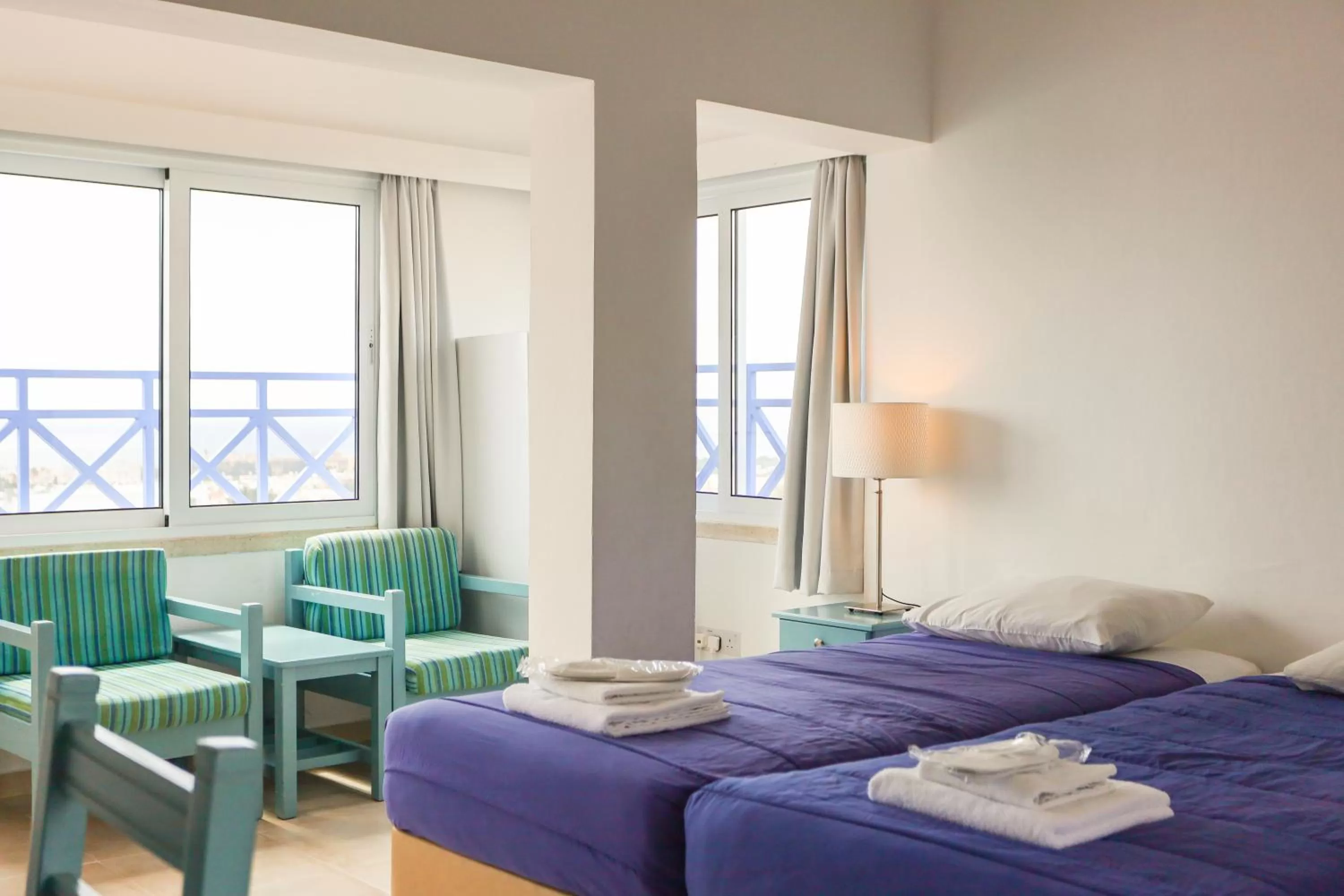 Bed in Axiothea Hotel