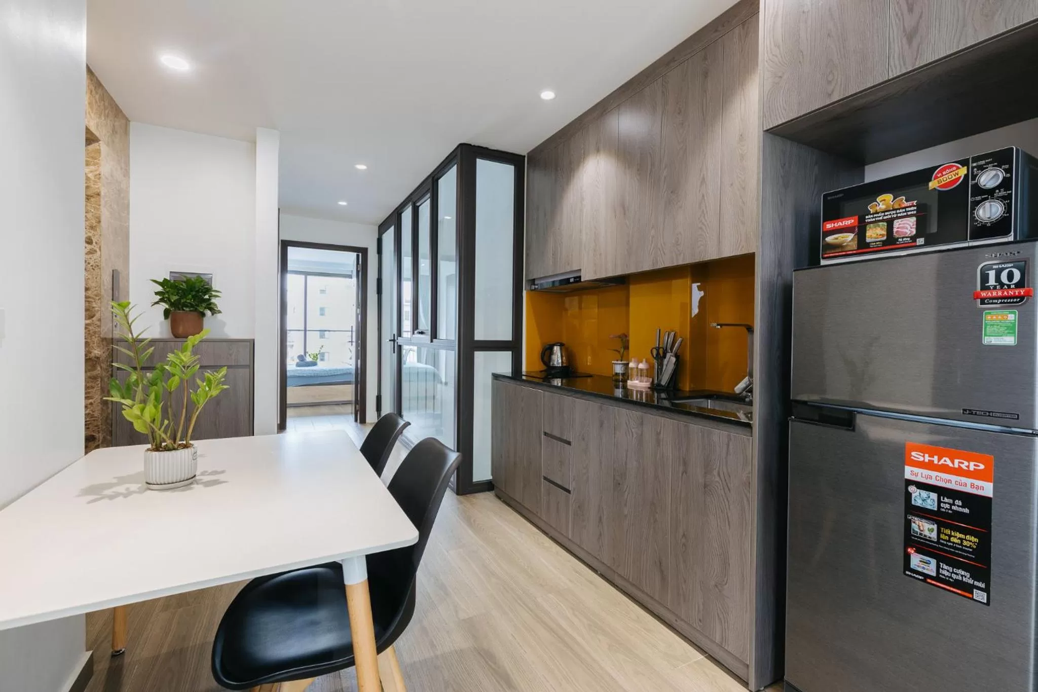 Kitchen or kitchenette in LUCK APART 8 - Hanoi Westlake Balcony Studio