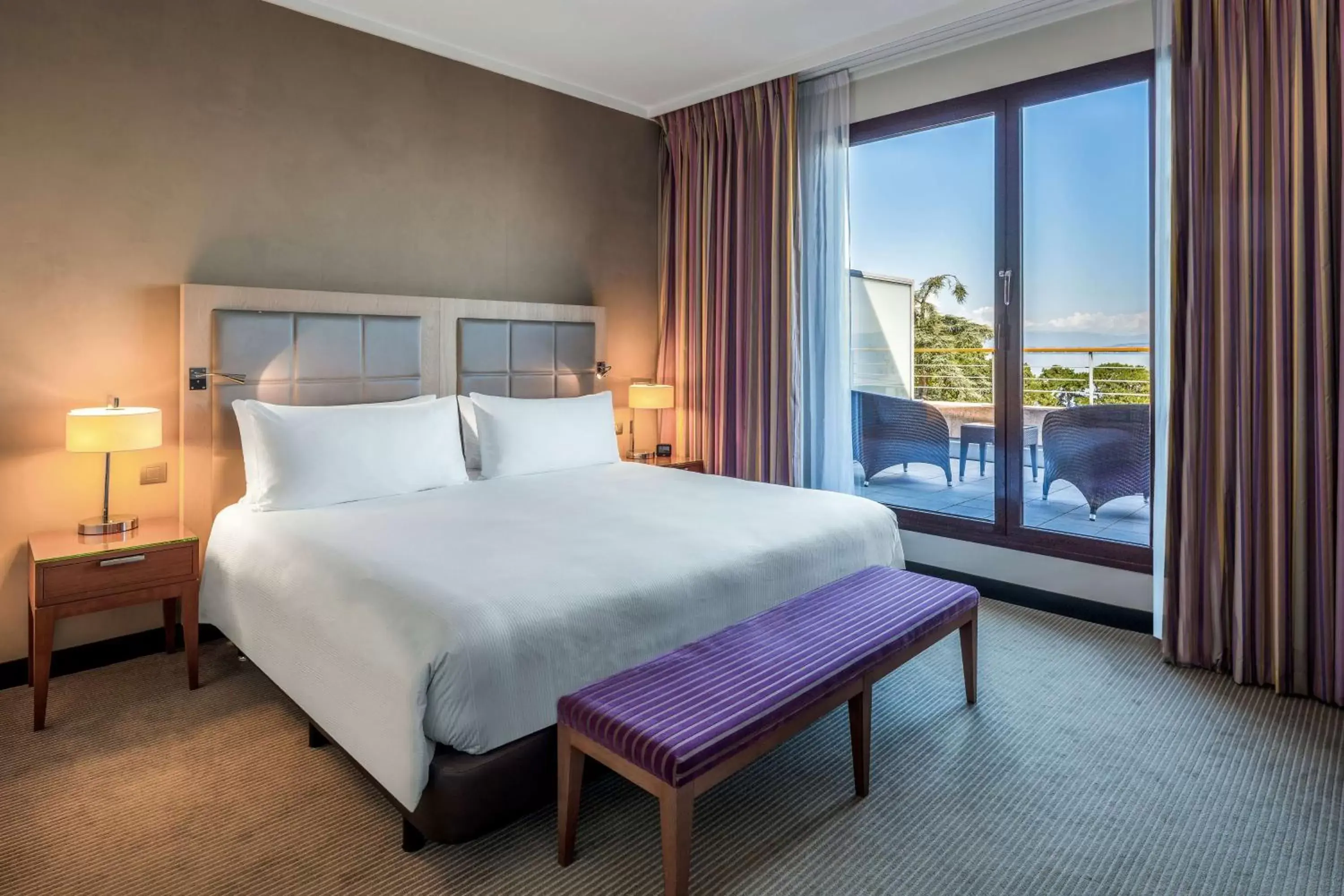 Bed in Hilton Evian Les Bains