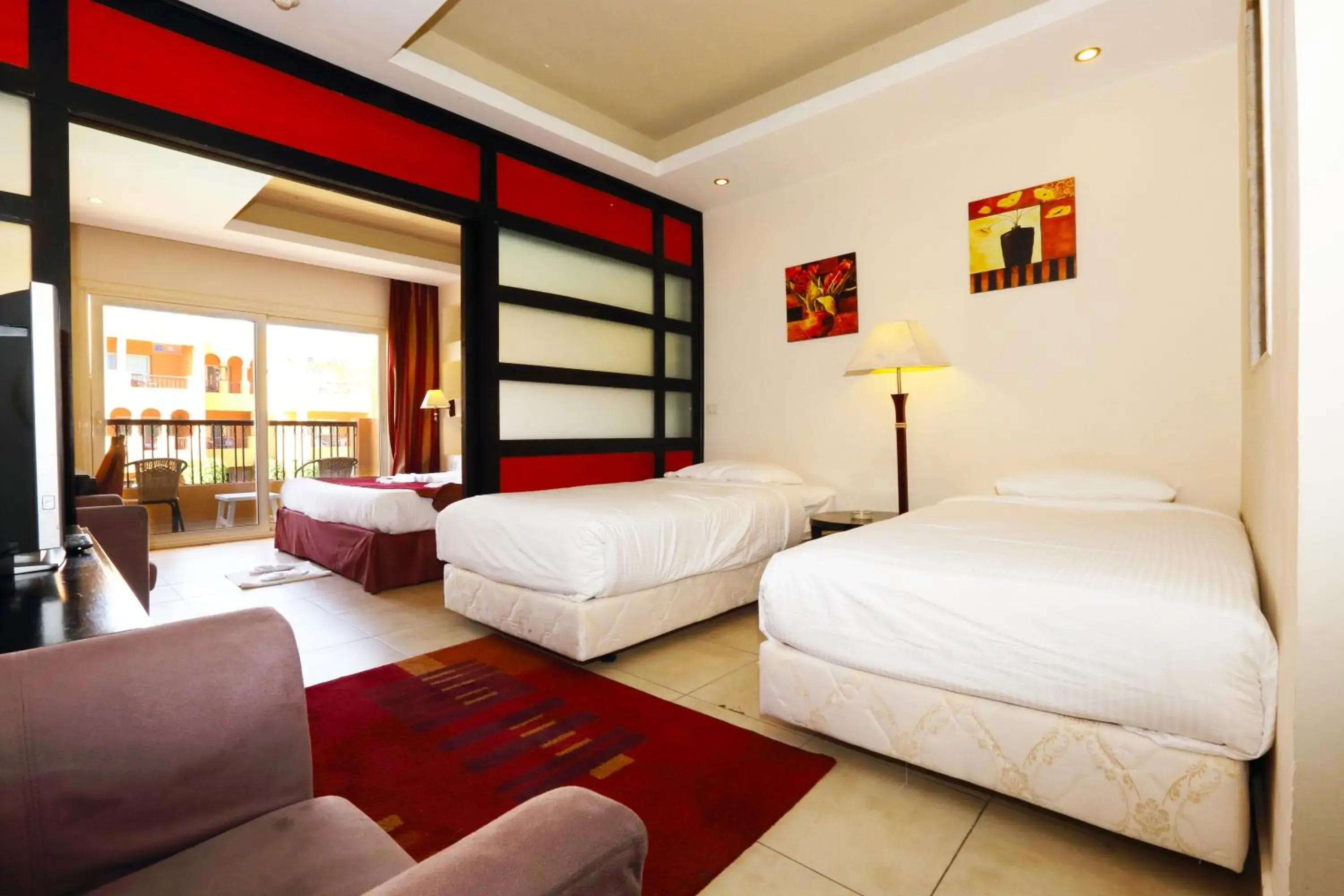 Bed in Rehana Royal Beach Resort - Aquapark & Spa - Family & Couples Only