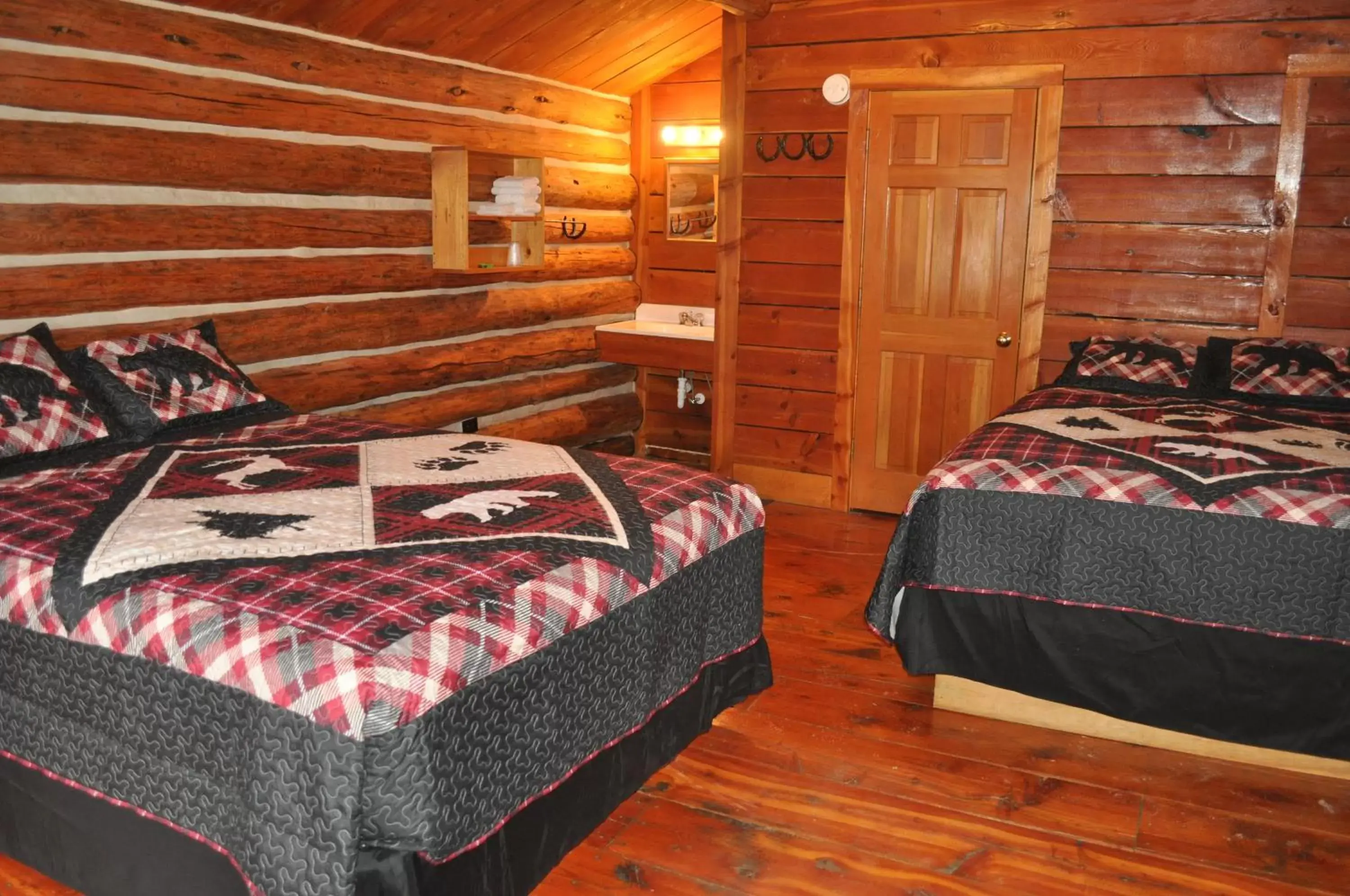 Bed in Crooked Creek Guest Ranch