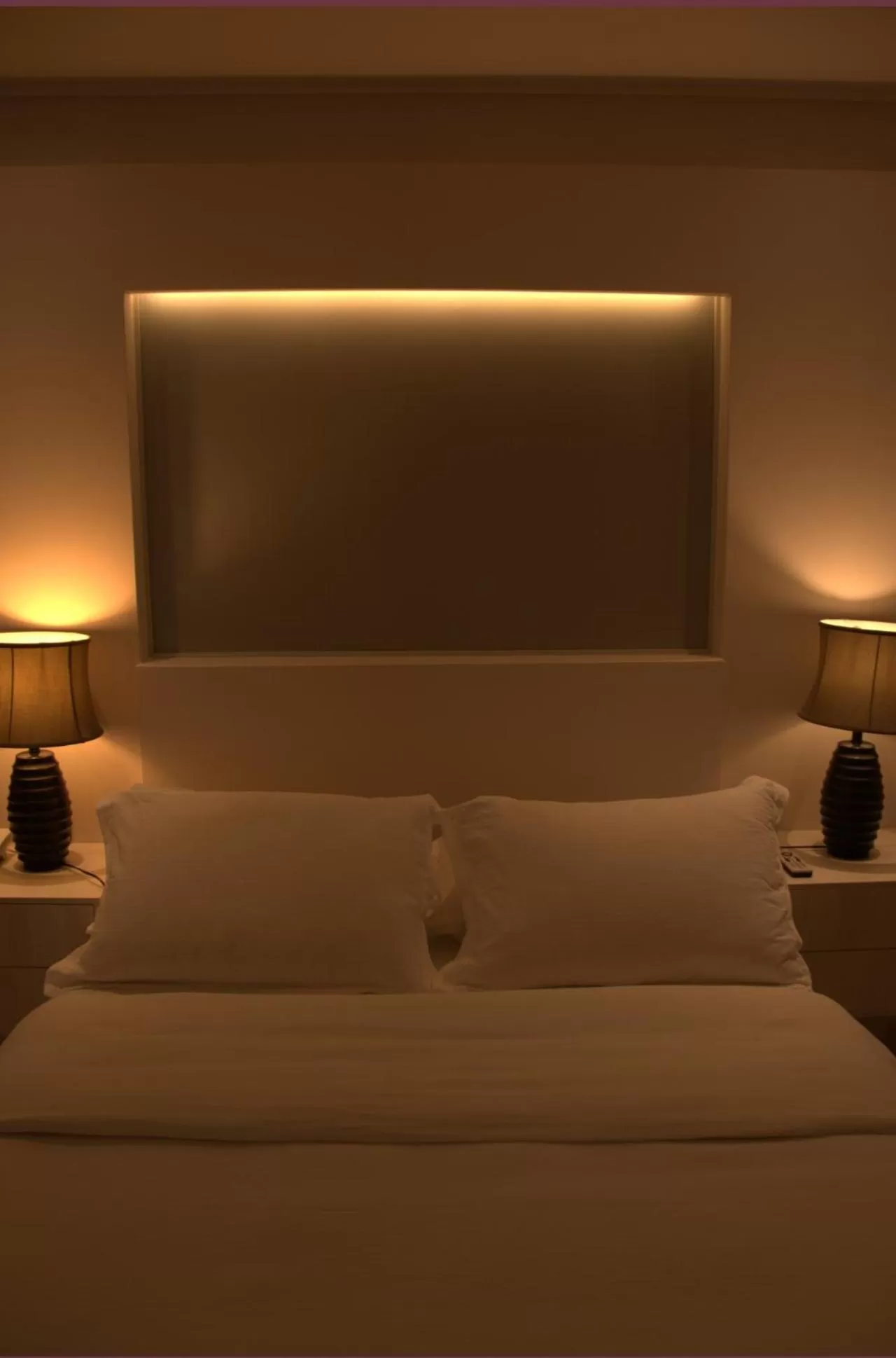 Bed in Hotel Puerto de Vega