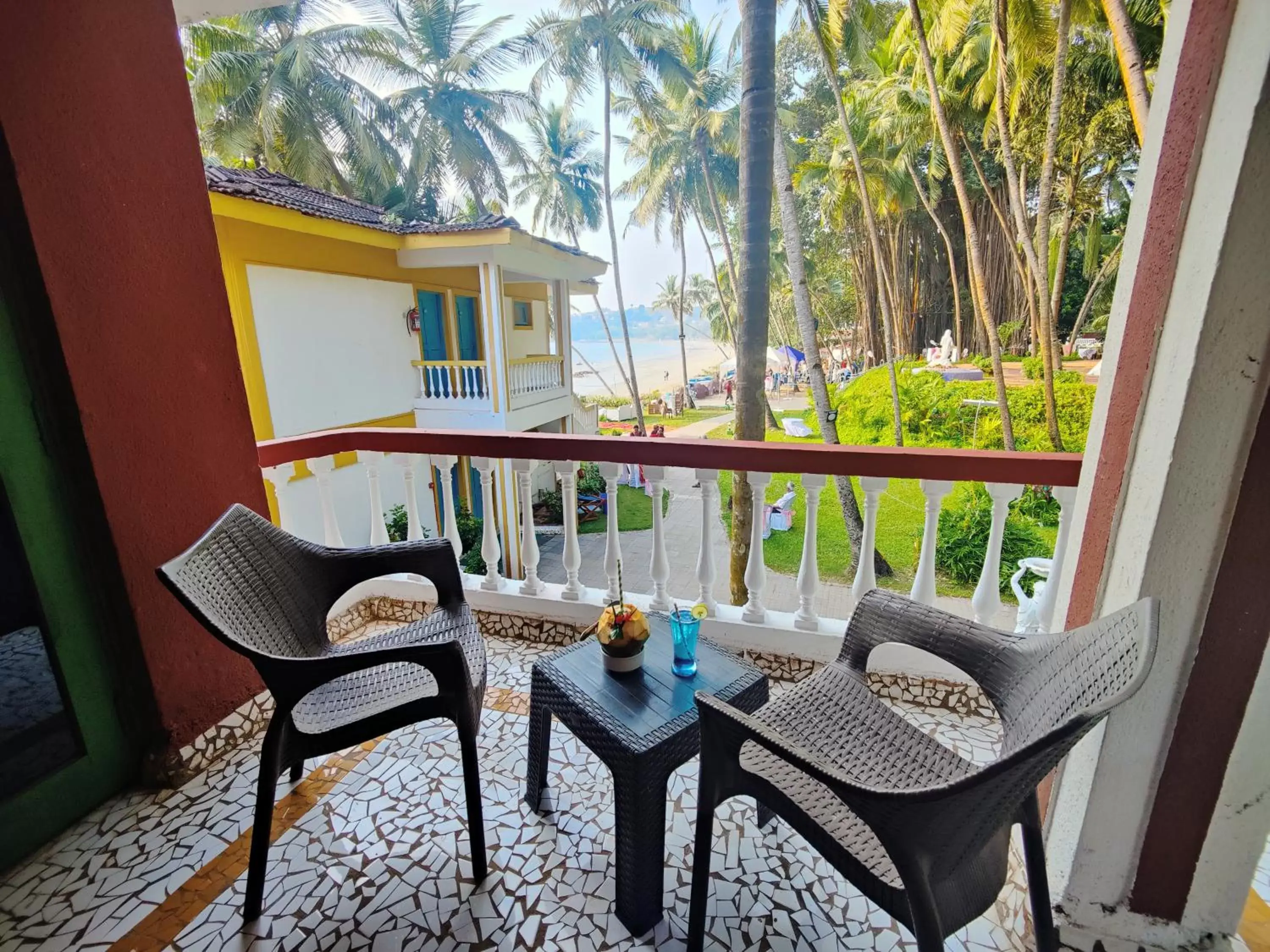 Garden, Balcony/Terrace in Bambolim Beach Resort