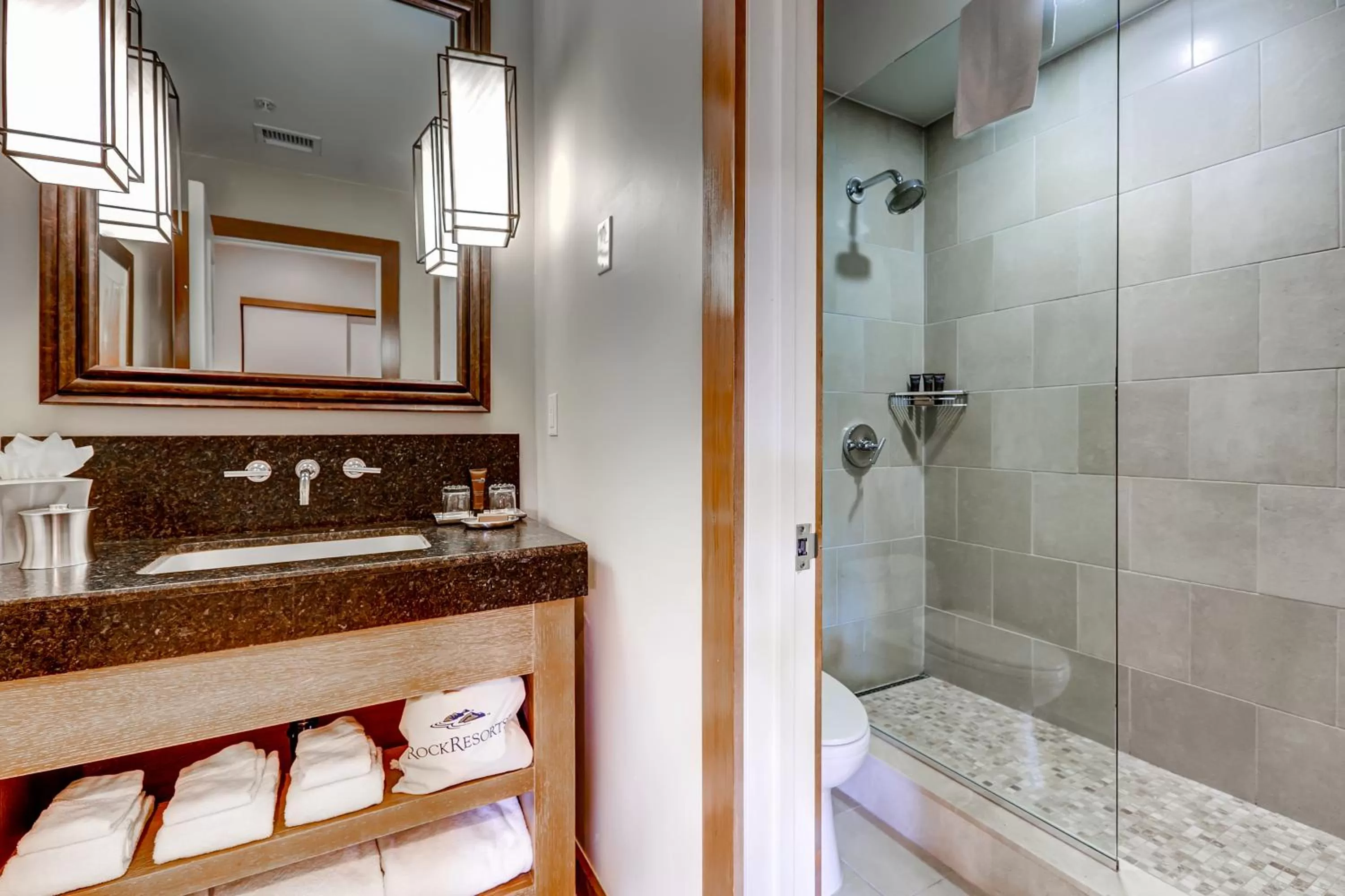Bathroom in The Osprey at Beaver Creek, a RockResort