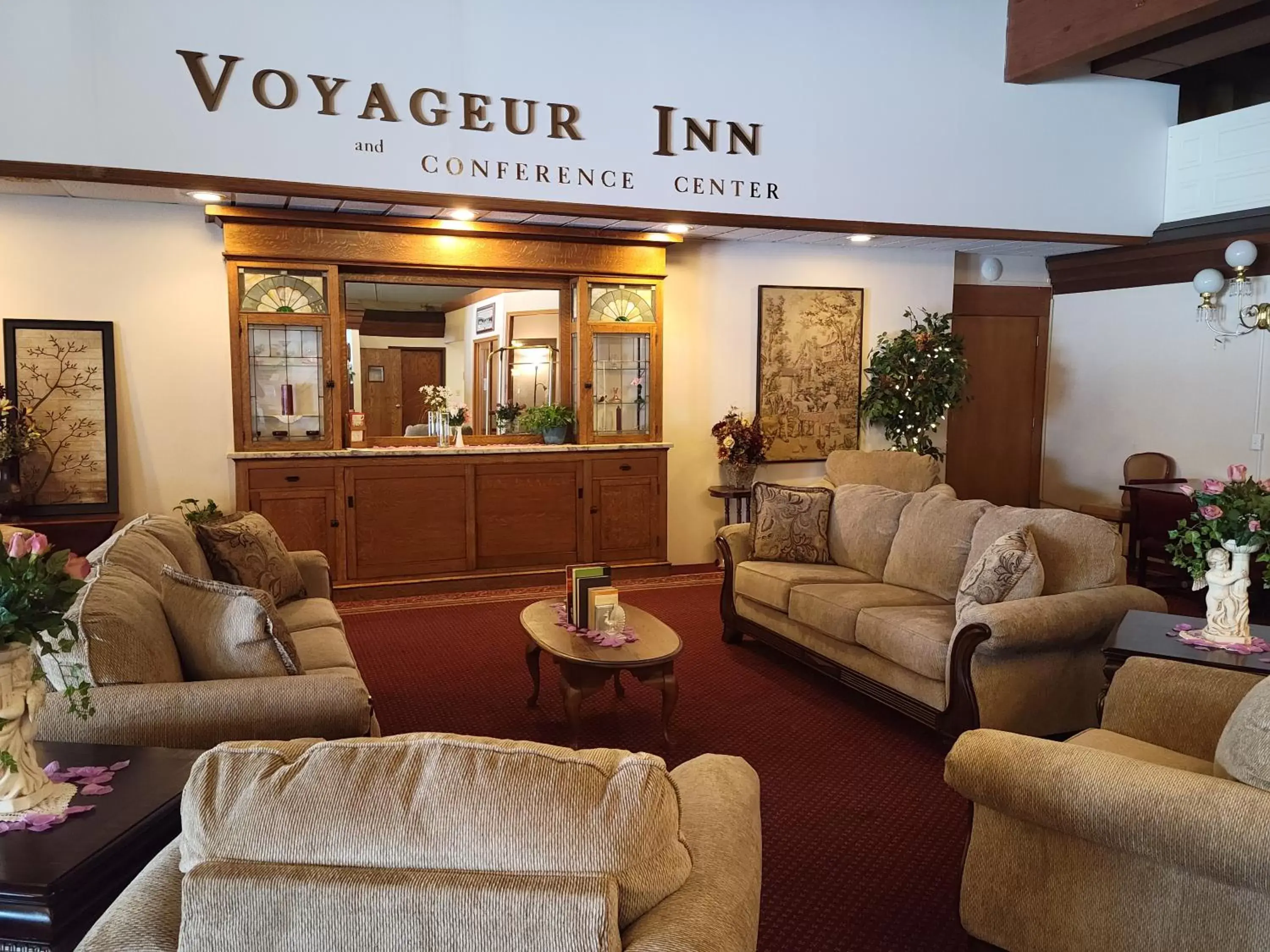 Property building, Seating Area in Voyageur Inn and Conference Center