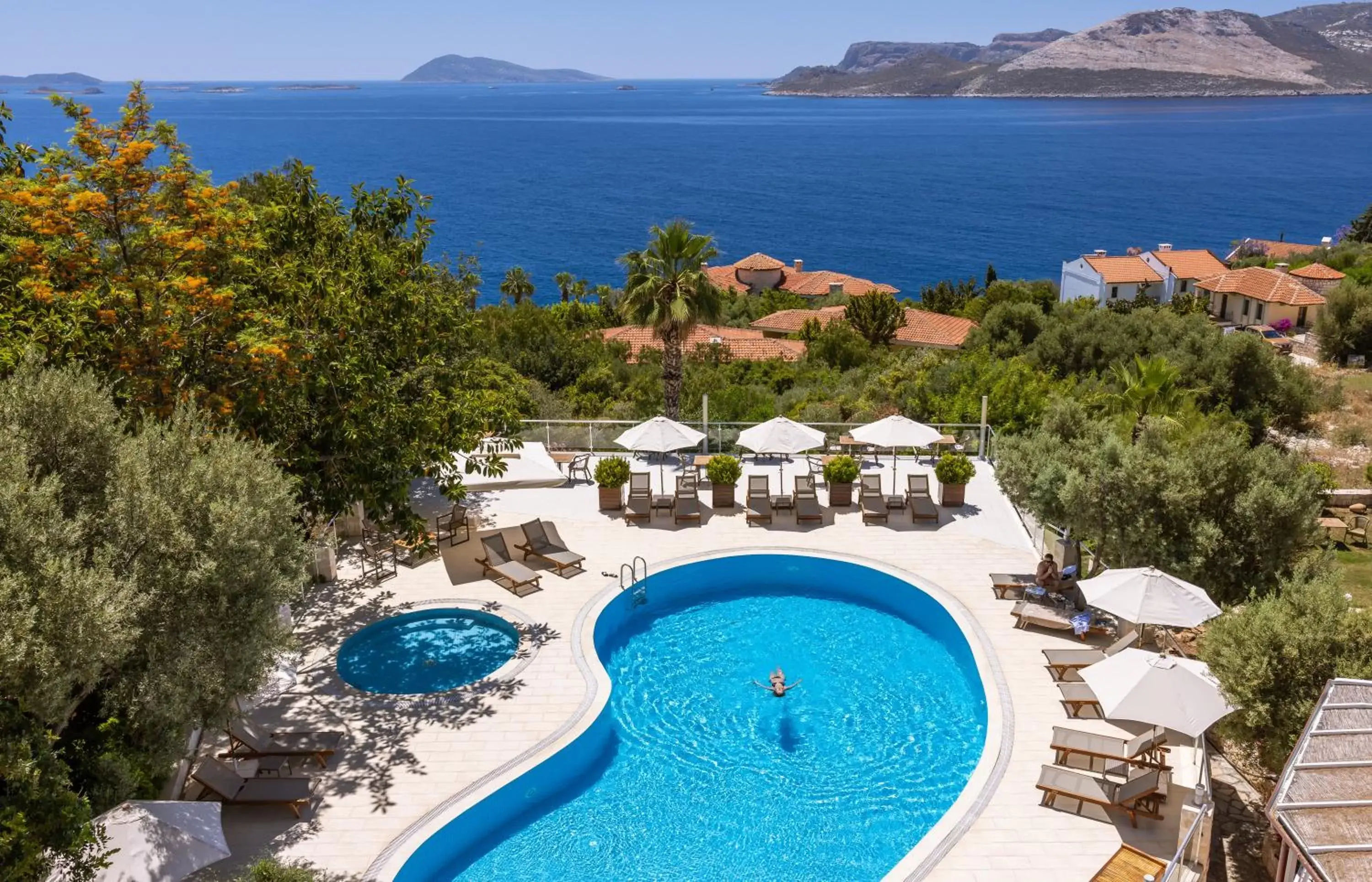 Bird's eye view, Pool View in Olea Nova Hotel