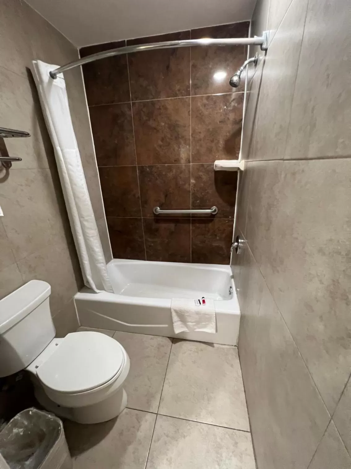 Bathroom in Super 8 by Wyndham McAllen-Downtown-Airport-LA Plaza Mall