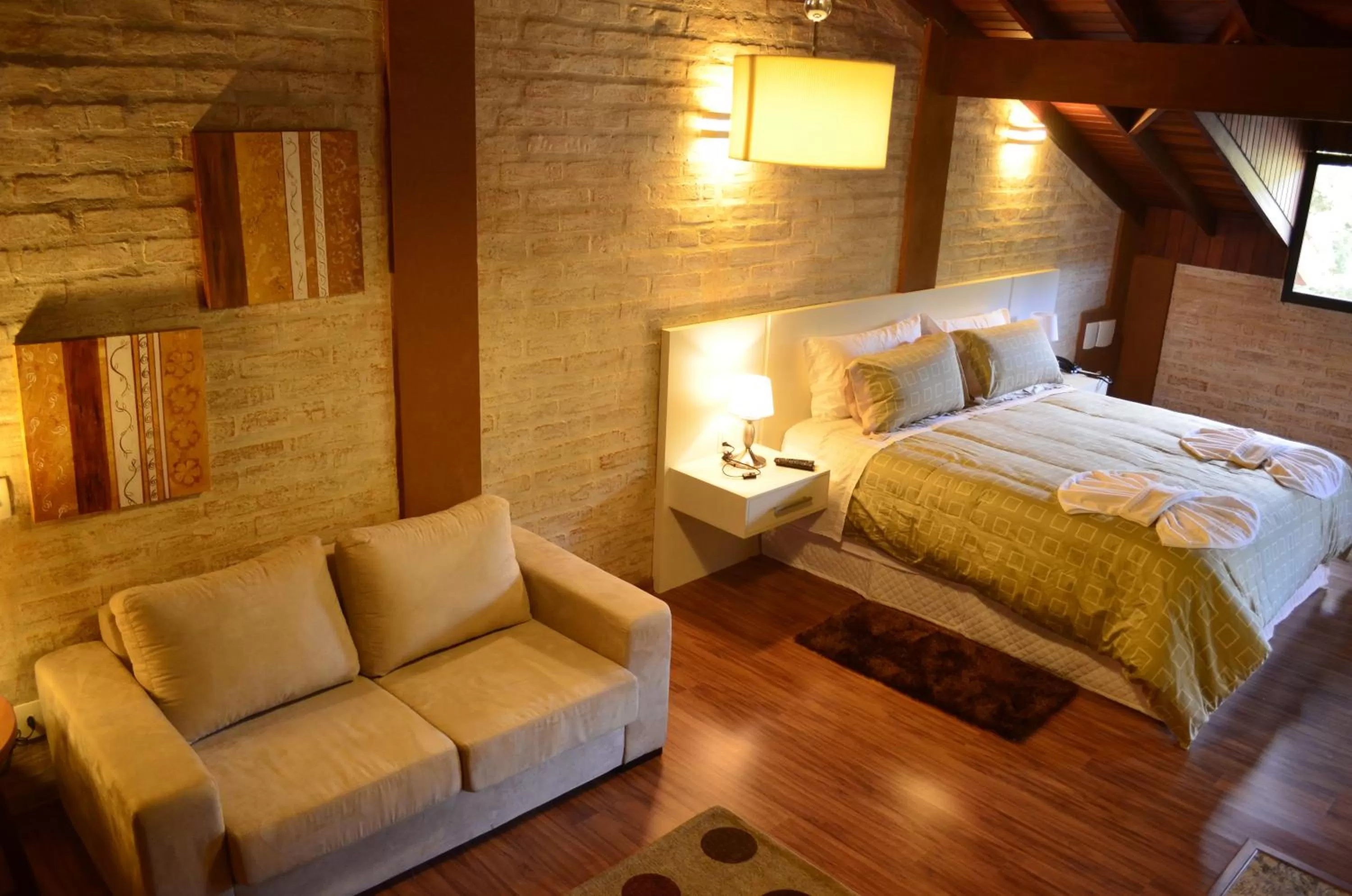 Bed in Pousada Toca Da Coruja