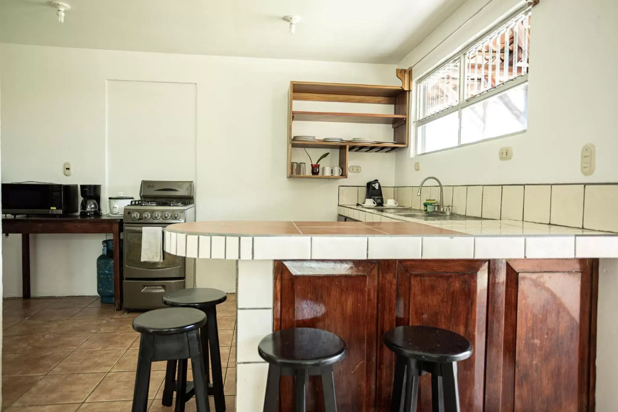 Coffee/tea facilities, Kitchen/Kitchenette in Hotel El Rancho