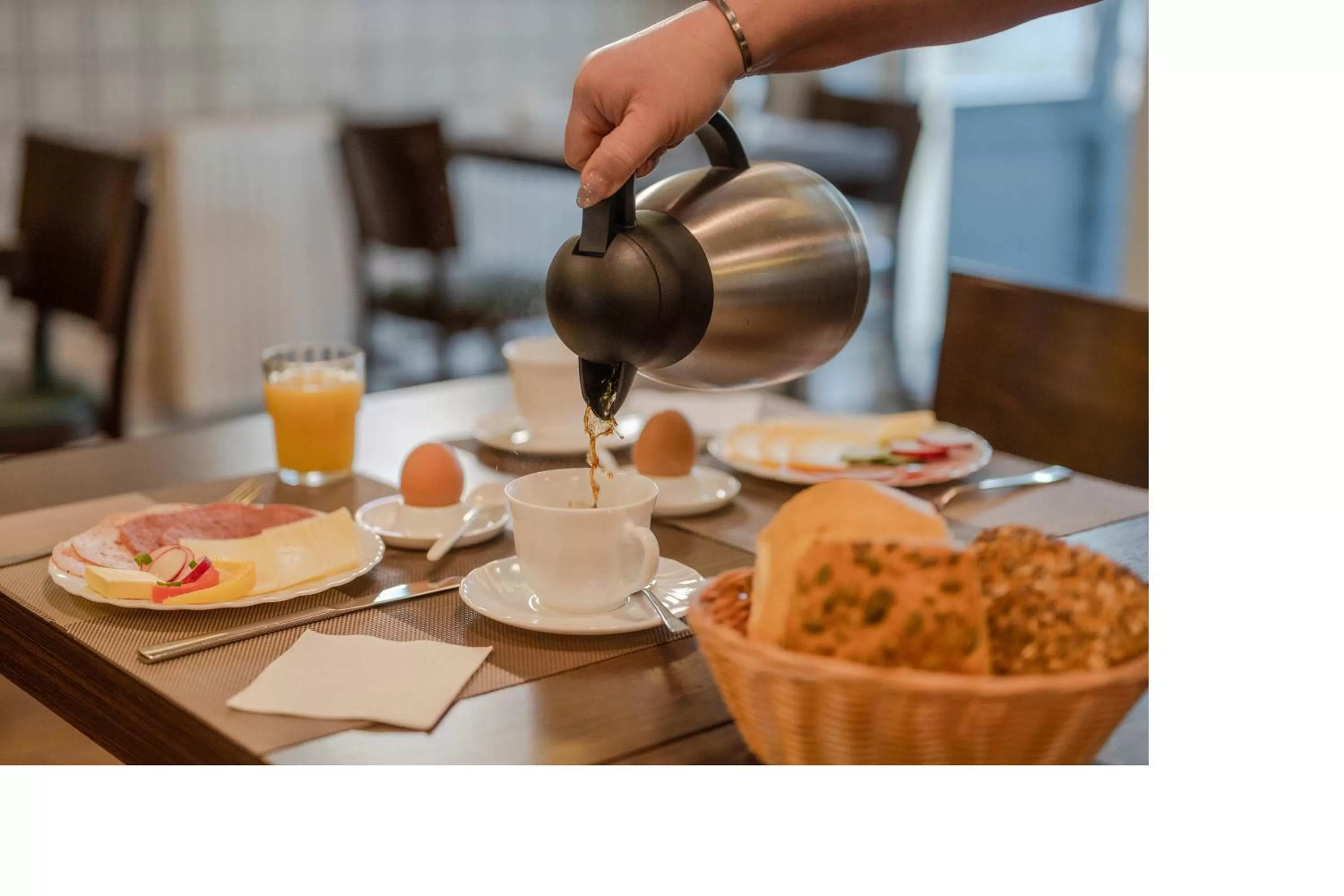 Buffet breakfast in Aparthotel Strandhus