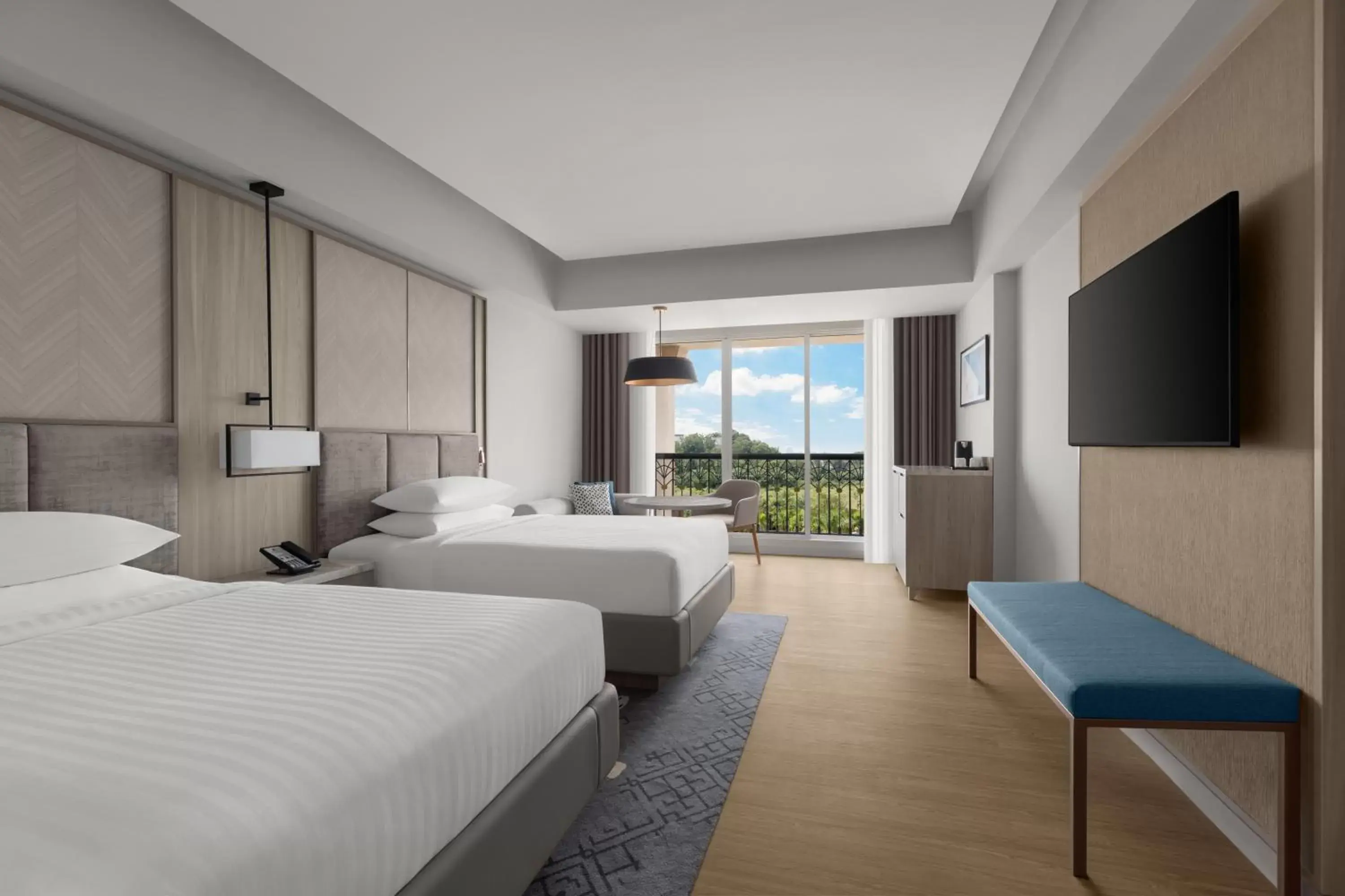 Bed in Putrajaya Marriott Hotel