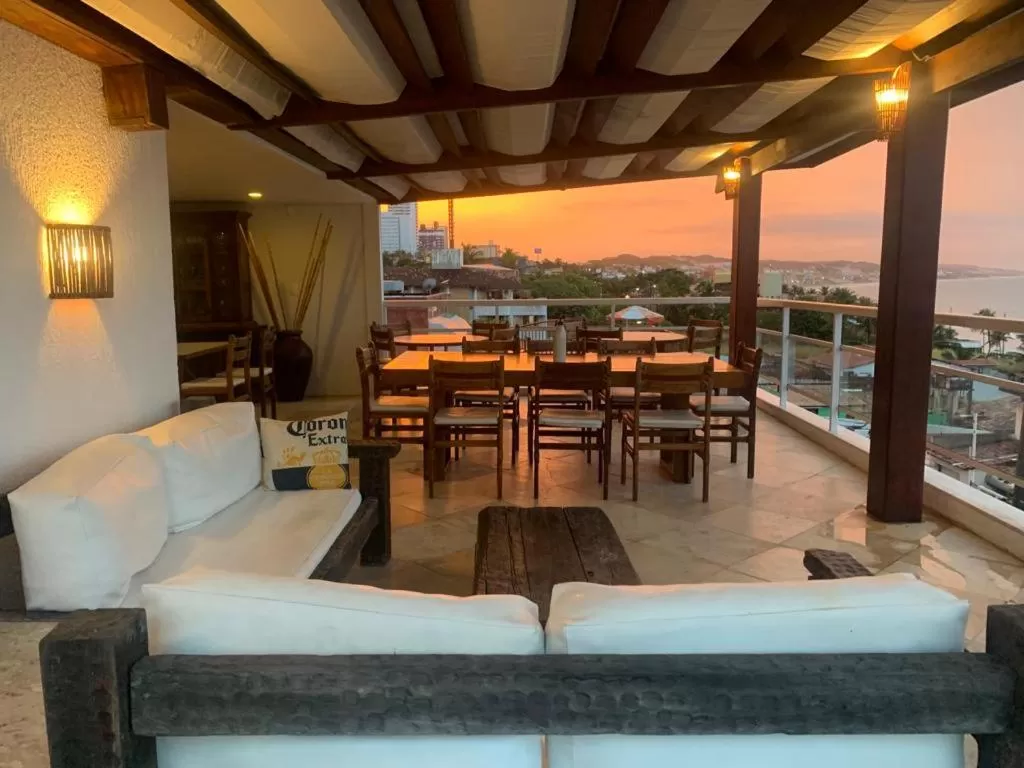 Seating area in Vip Praia Hotel