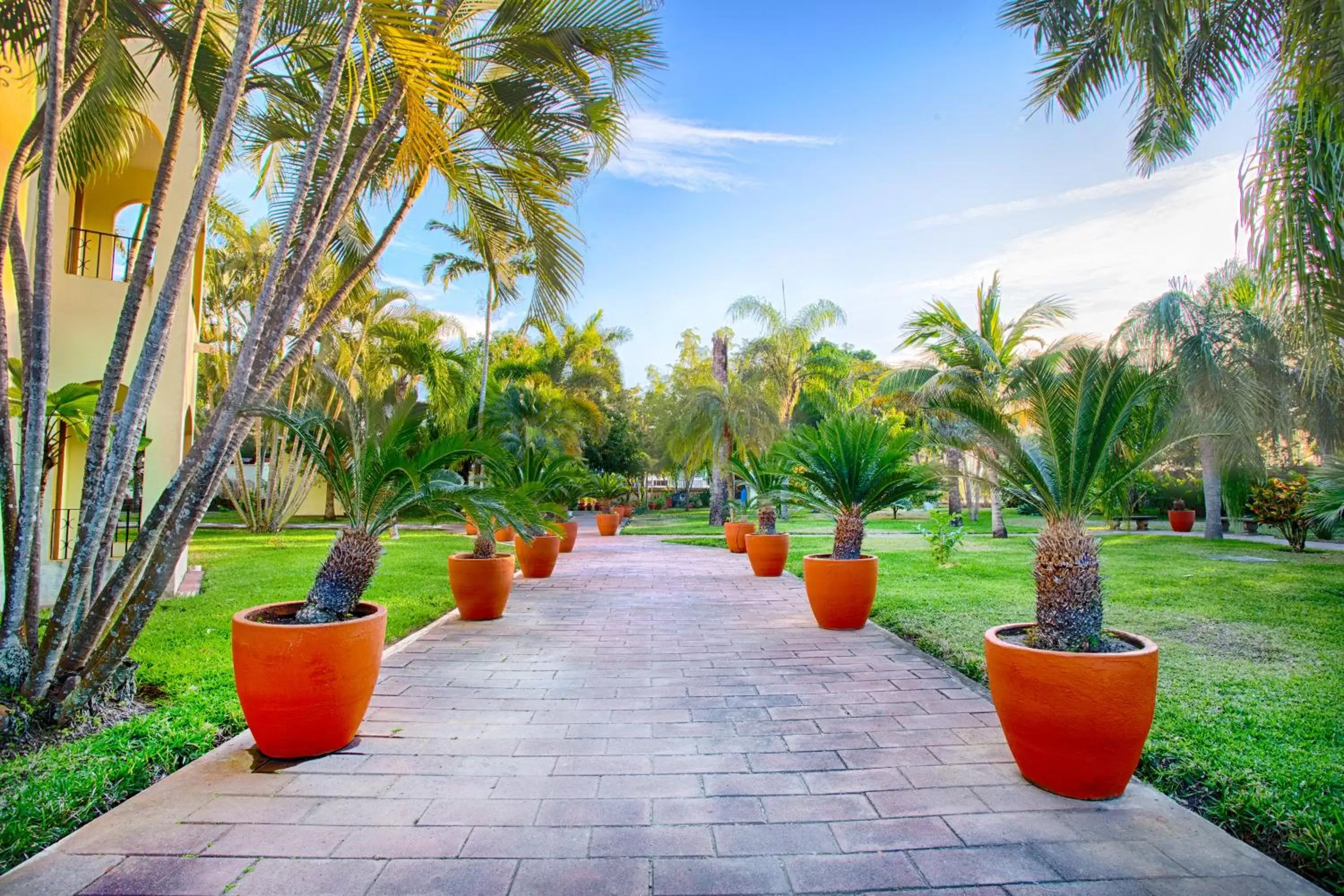 Patio in Hotel Garza Canela