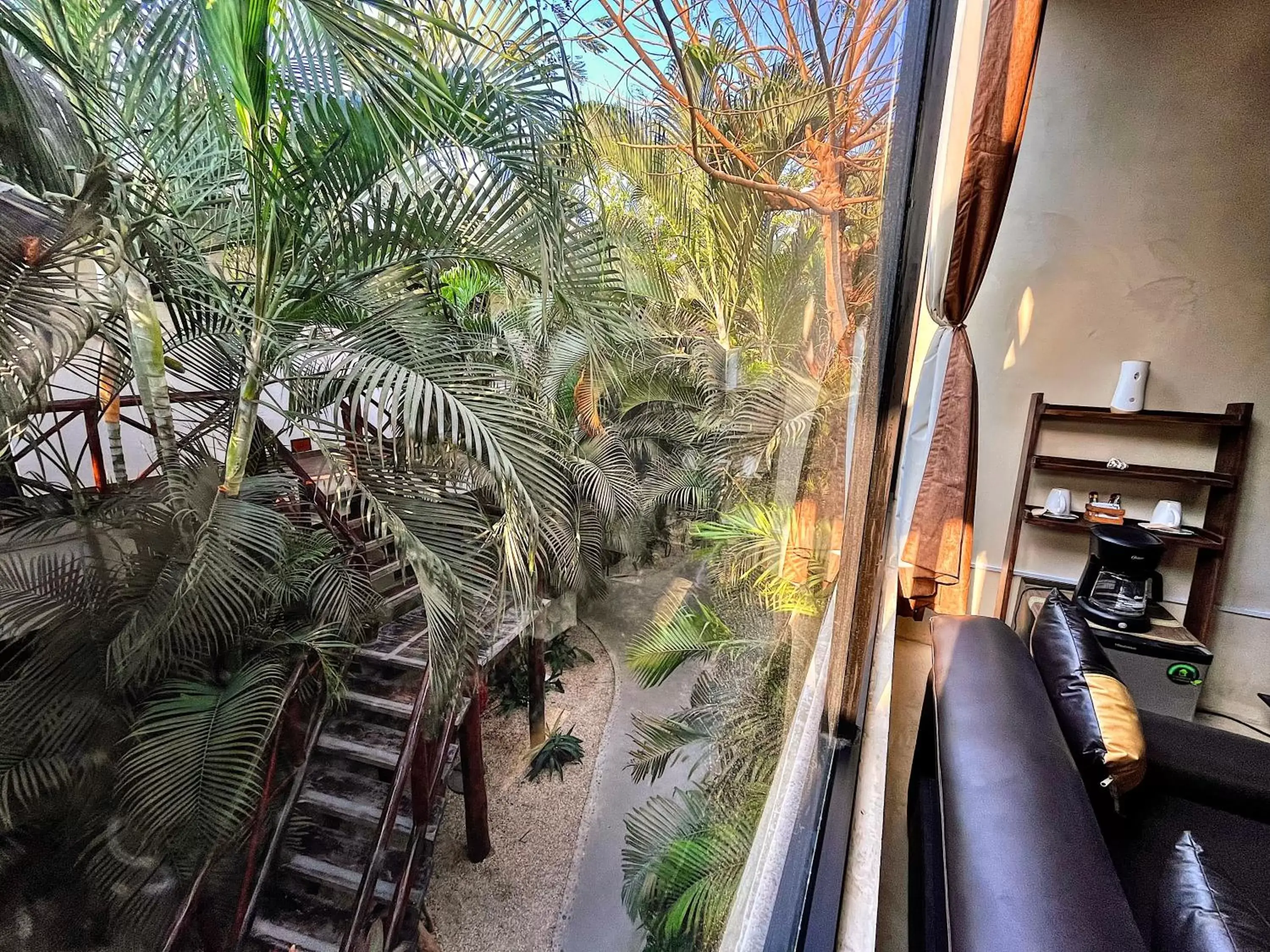 Garden view in Pacha Tulum Boutique Hotel