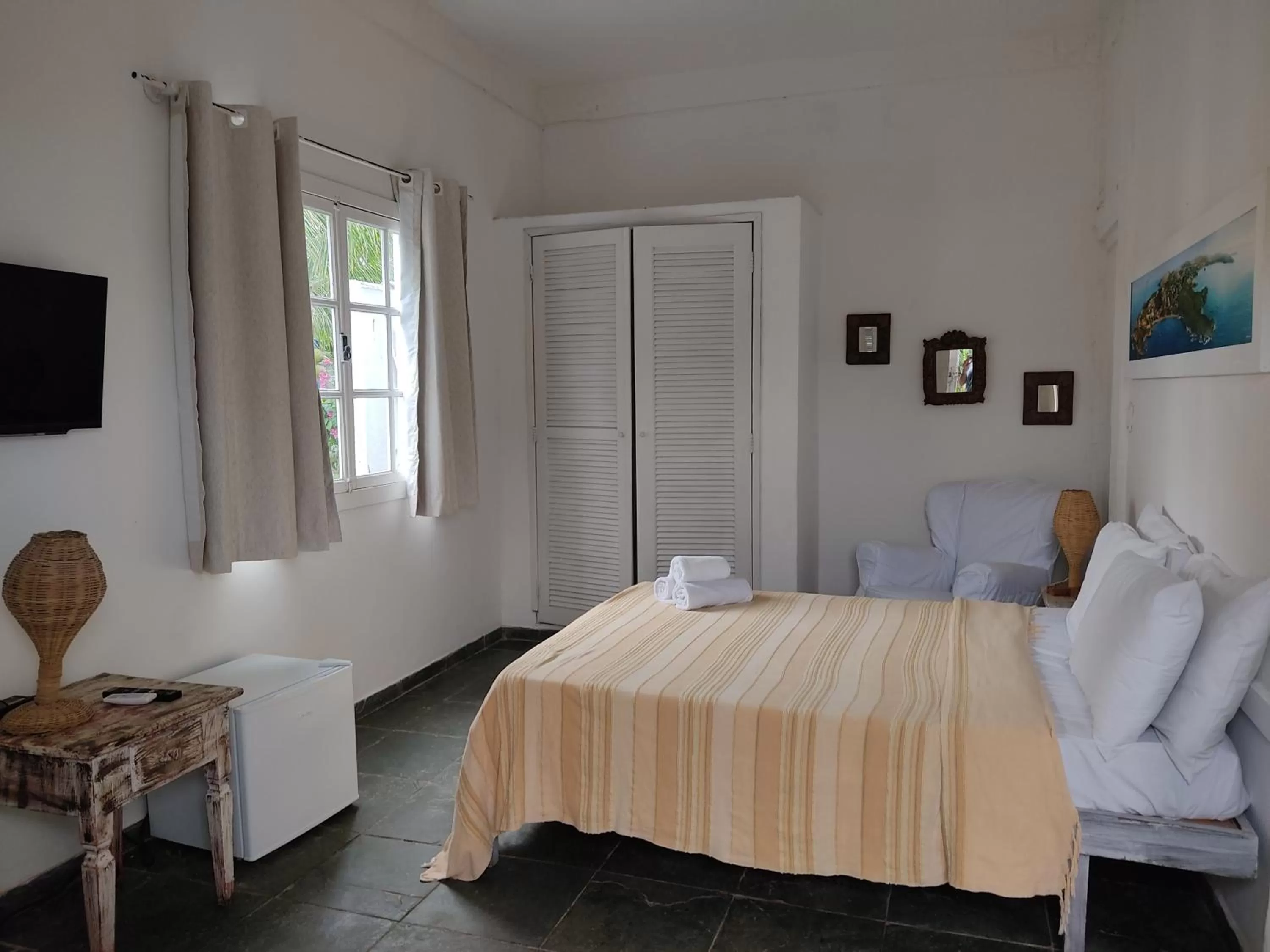 Bed in Pousada Manaaki