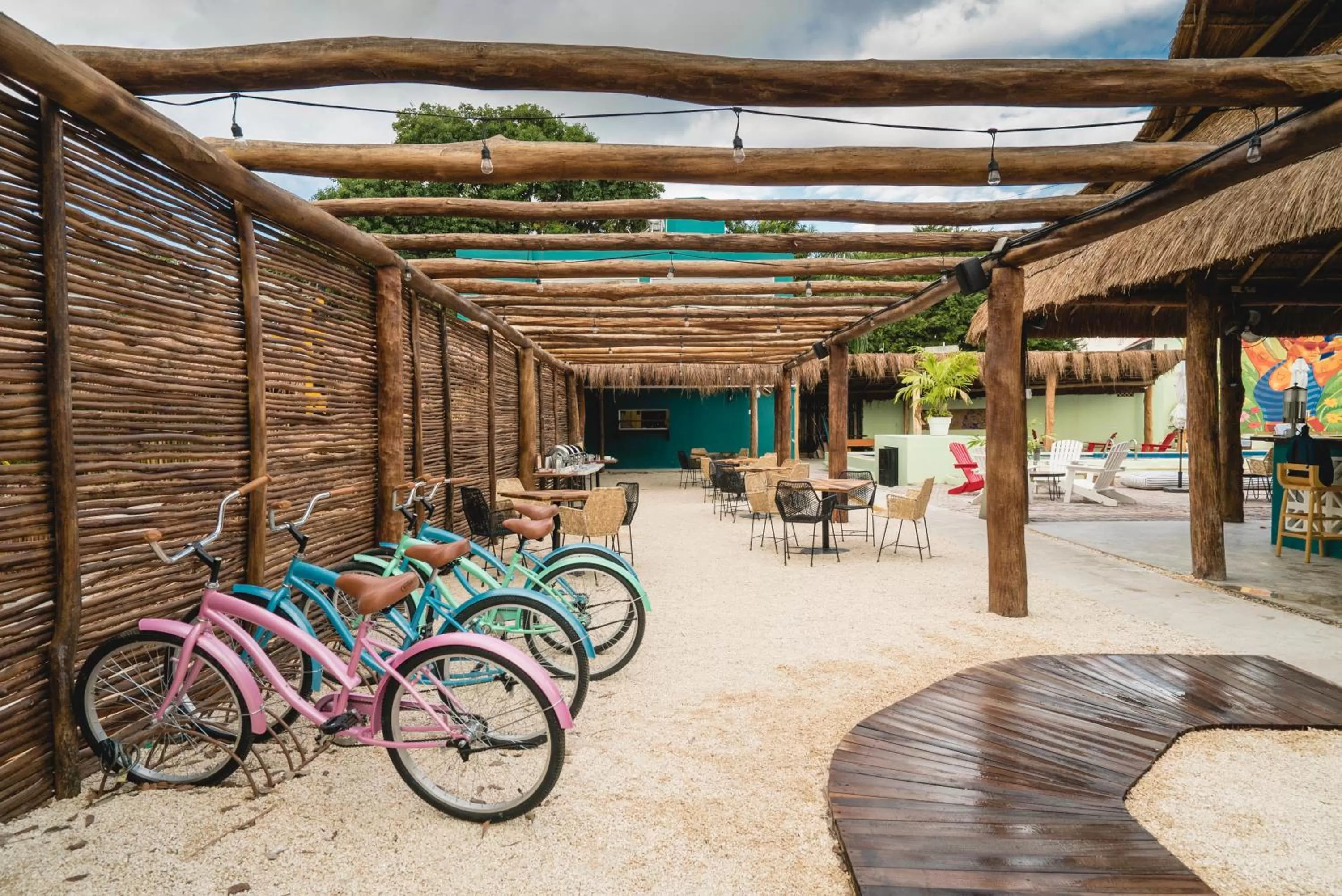 Patio in Nílu Cancun Downtown by Selina