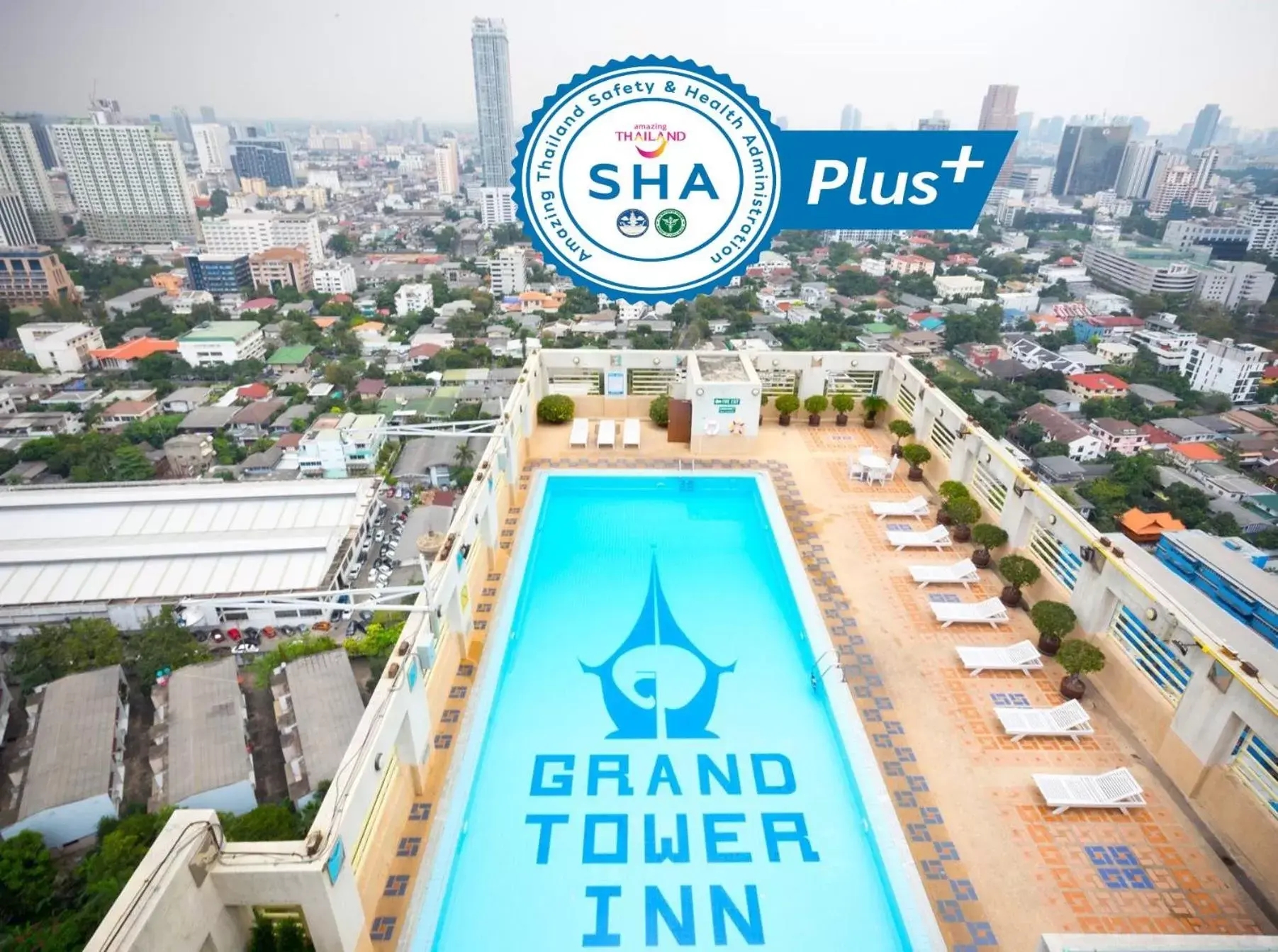 Swimming pool, Pool View in Grand Tower Inn Rama 6 - SHA Extra Plus