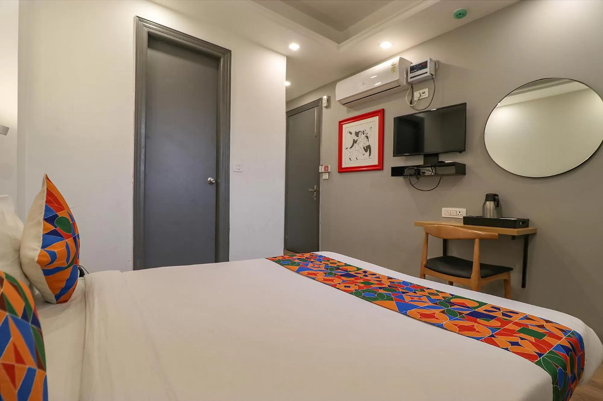 TV and multimedia, Bed in FabHotel The Chaitanyas Rohini sec 18