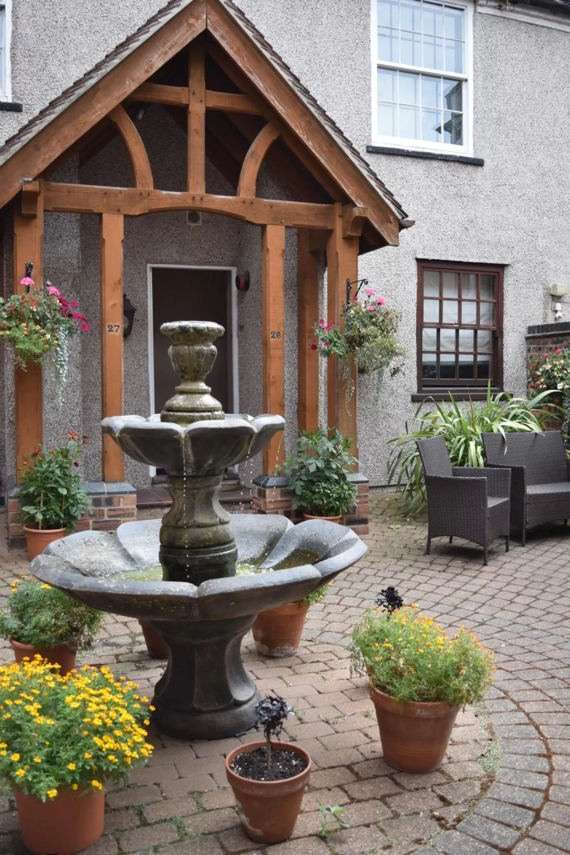 Twin Room with Courtyard View in Donington Manor Hotel