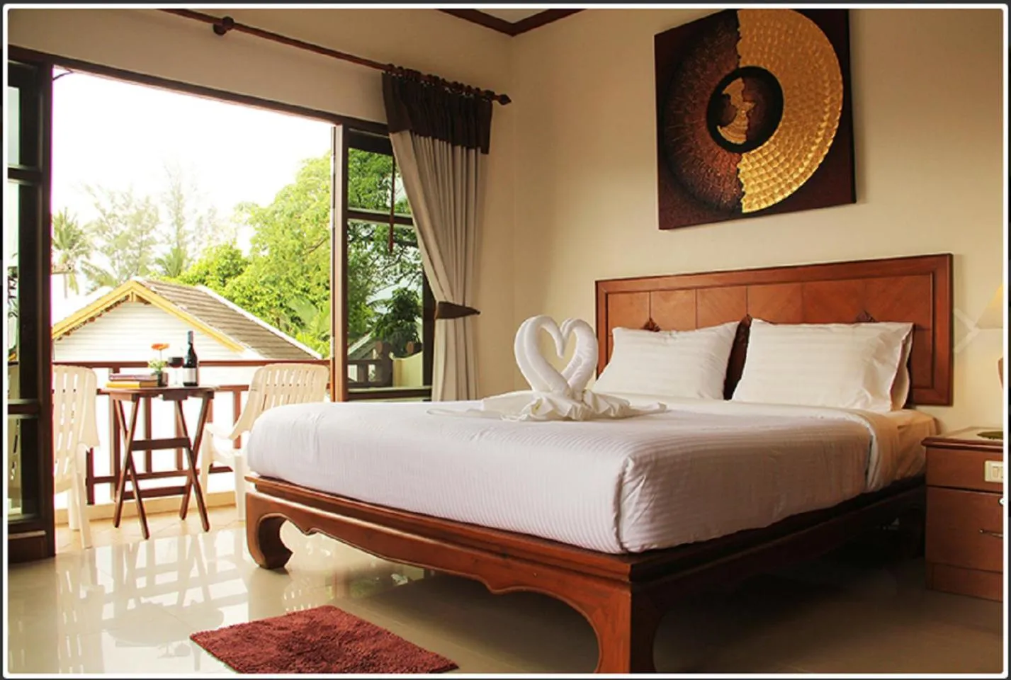Bed in Baan Sailom Hotel Phuket - Sha Extra Plus