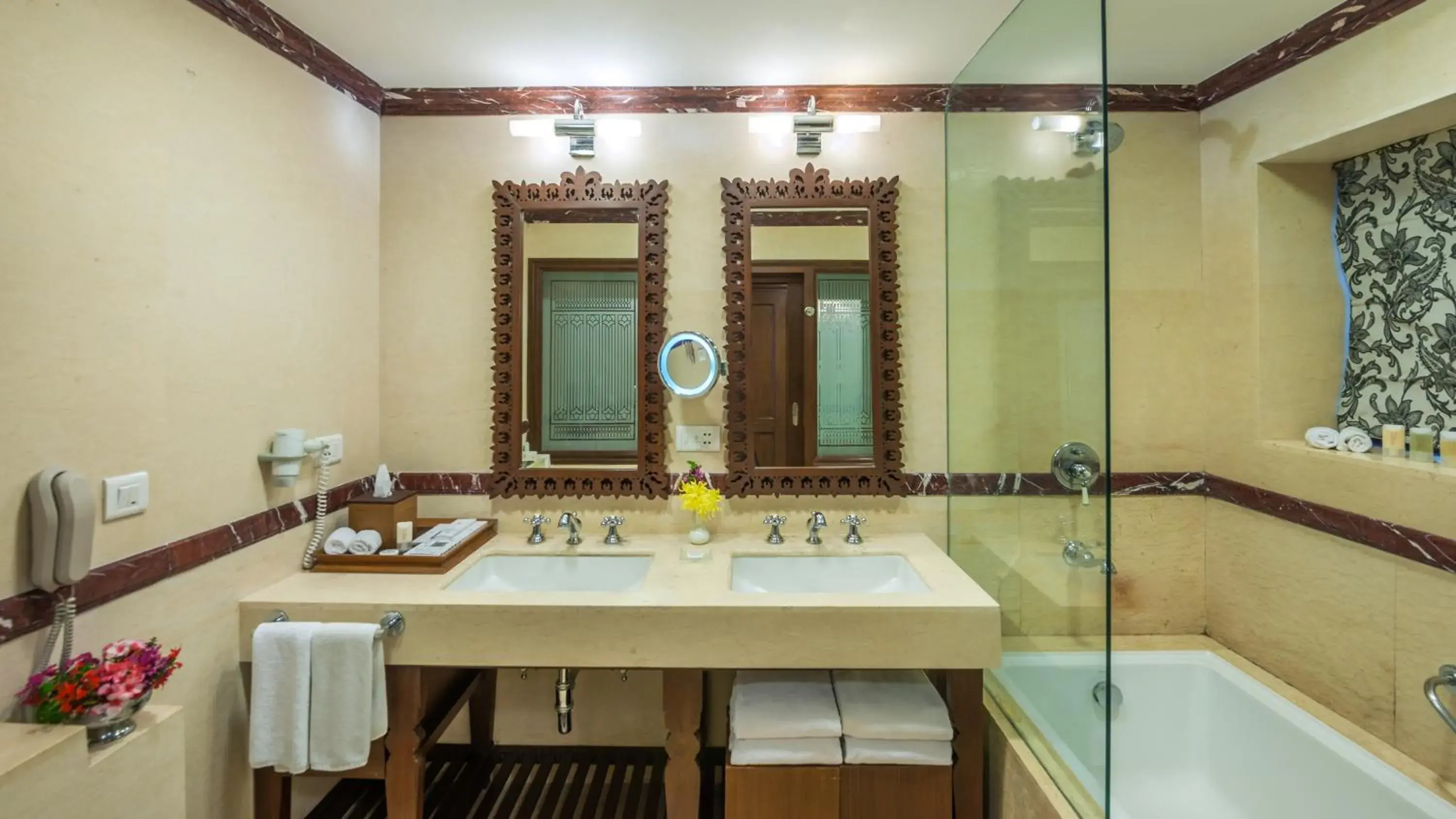 Bathroom in The Claridges Nabha Residence-Heritage