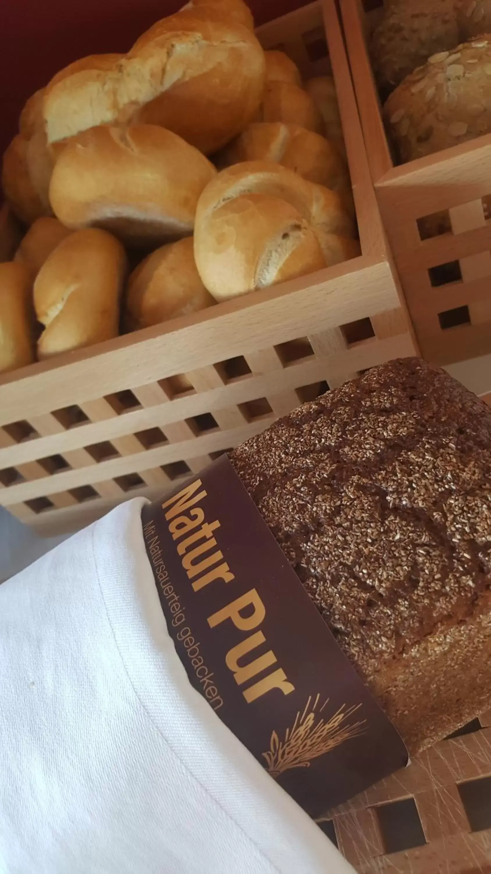 Continental breakfast in Hotel Am Park