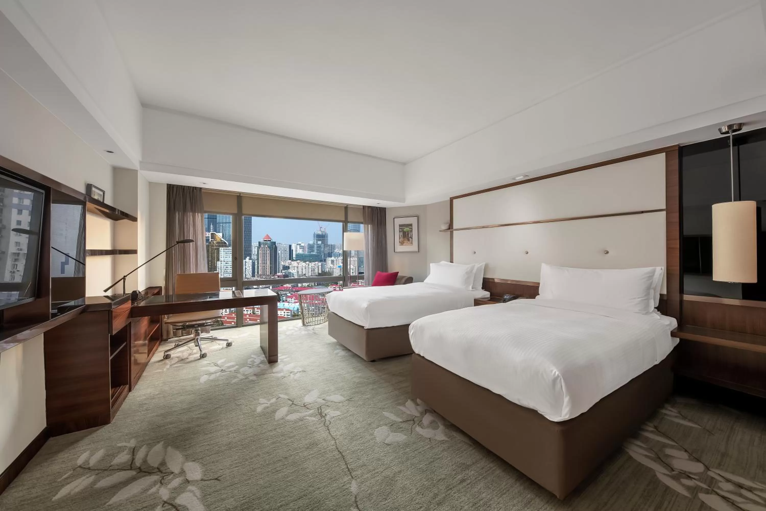 Photo of the whole room, Bed in InterContinental Shanghai Pudong by IHG
