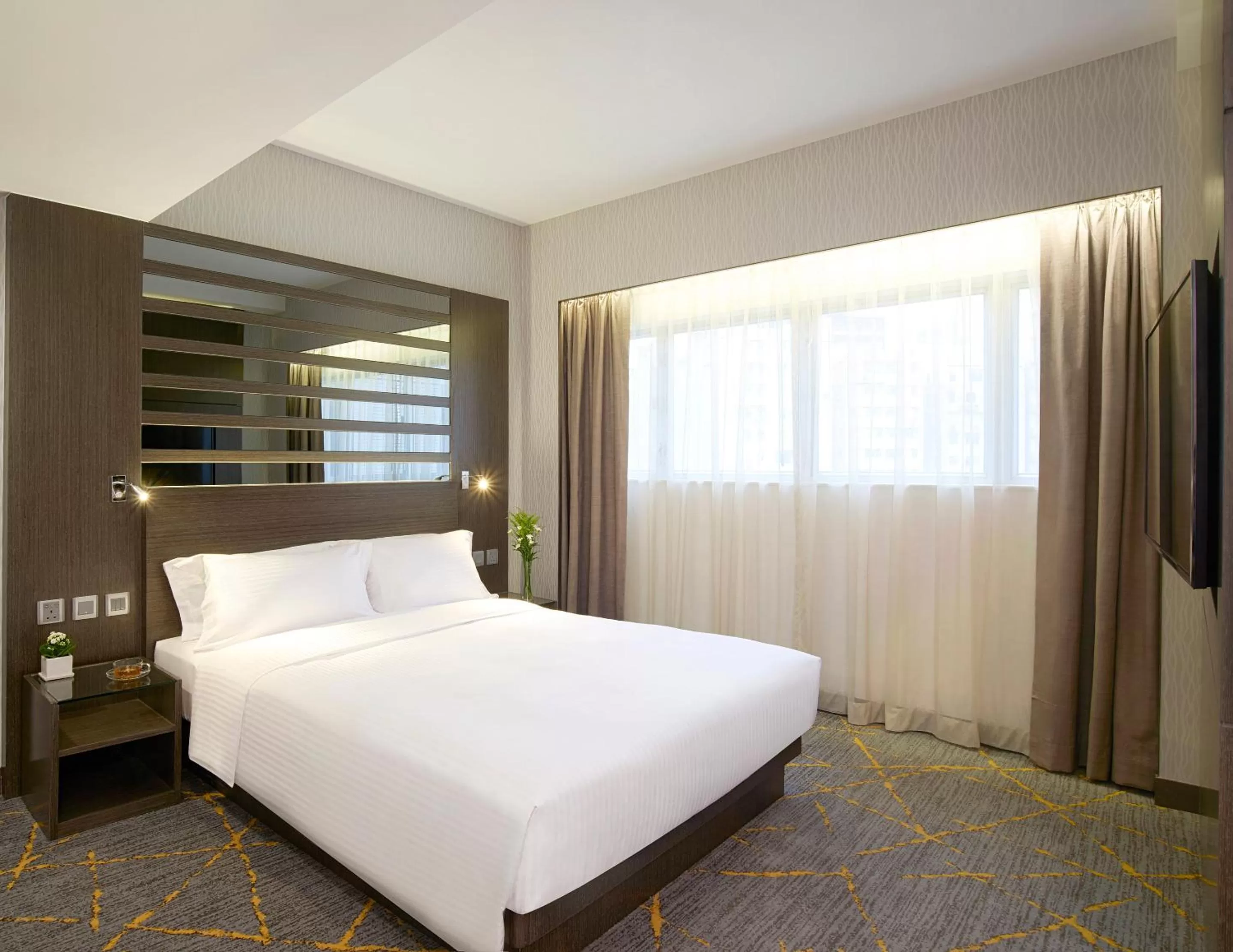 Bedroom, Bed in The Cityview - Chinese YMCA of Hong Kong