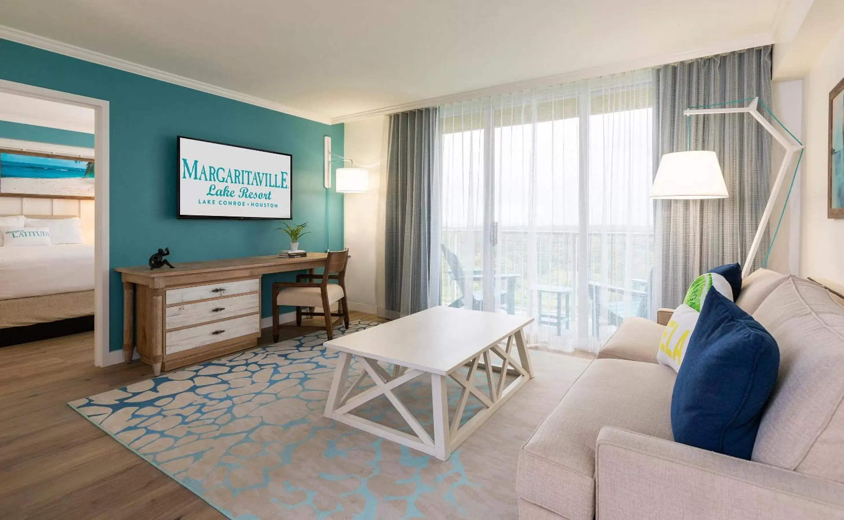 TV/Entertainment Center in Margaritaville Lake Resort, Lake Conroe