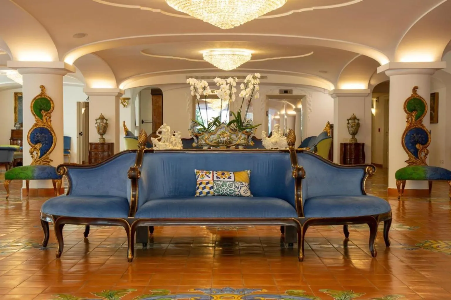Living room in Grand Hotel La Favorita