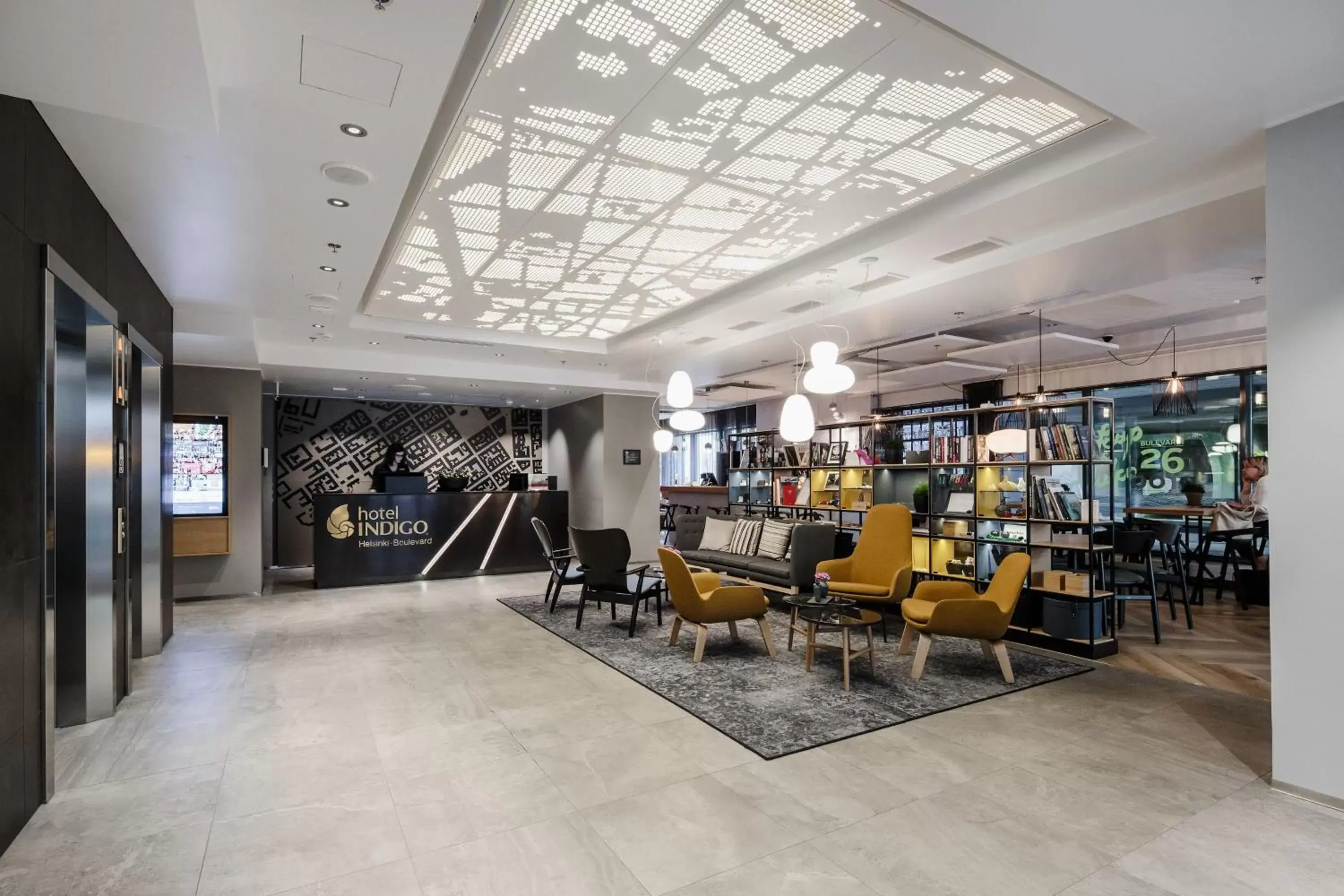 Property building, Lobby/Reception in Hotel Indigo Helsinki-Boulevard, an IHG Hotel