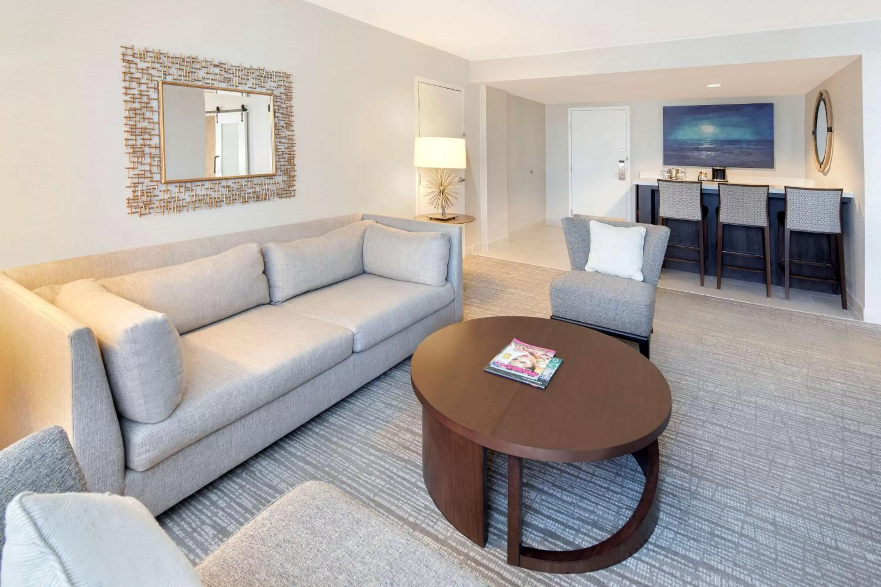 Living room in DoubleTree by Hilton Hotel Deerfield Beach Boca Raton