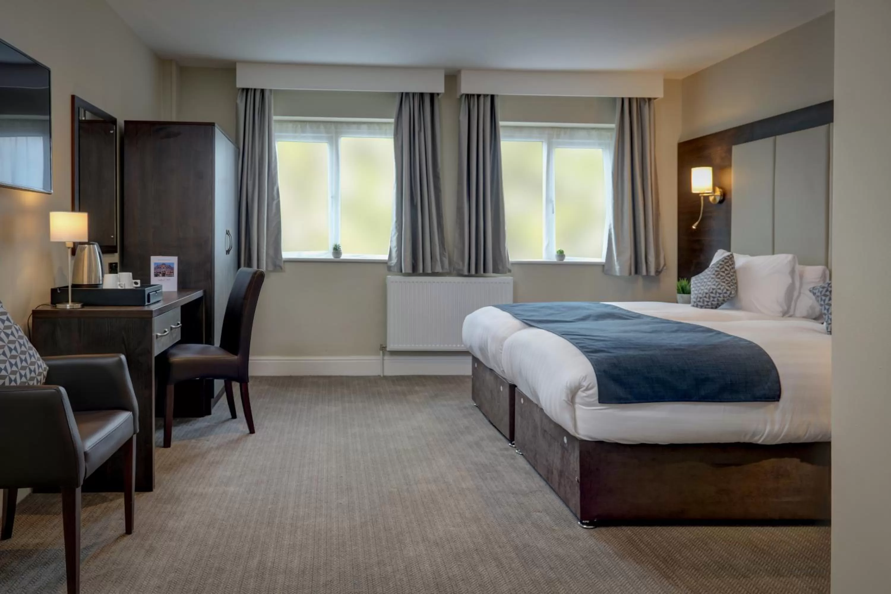 Bedroom, Bed in Trafford Hall Hotel Manchester, Trademark Collection by Wyndham