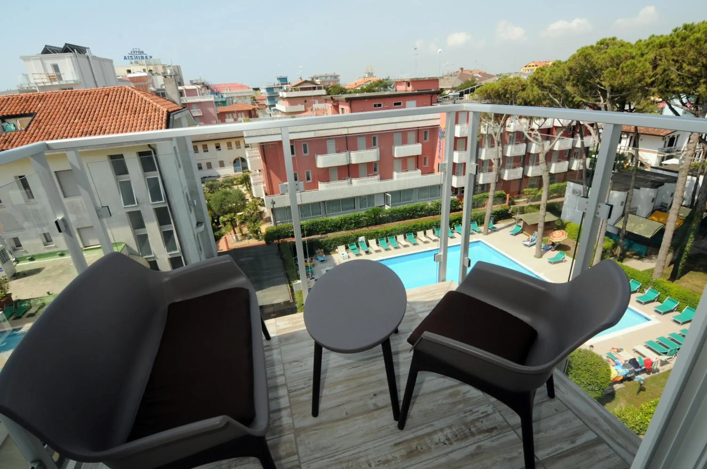 Balcony/Terrace, Pool View in Marina Palace Hotel 4 stelle S