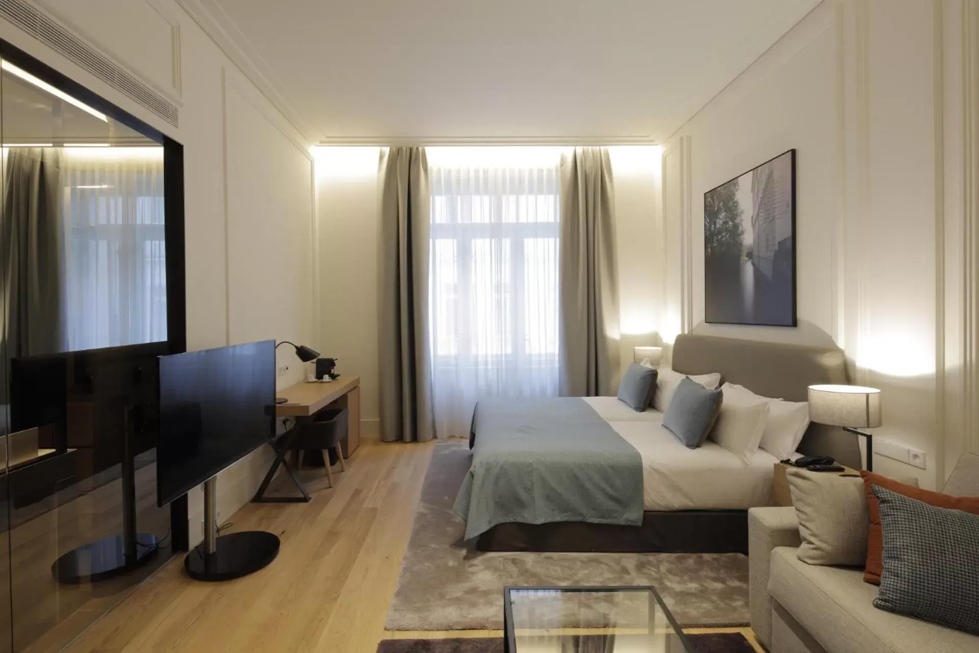 Bed, TV/Entertainment Center in BoHo Prague Hotel - Small Luxury Hotels