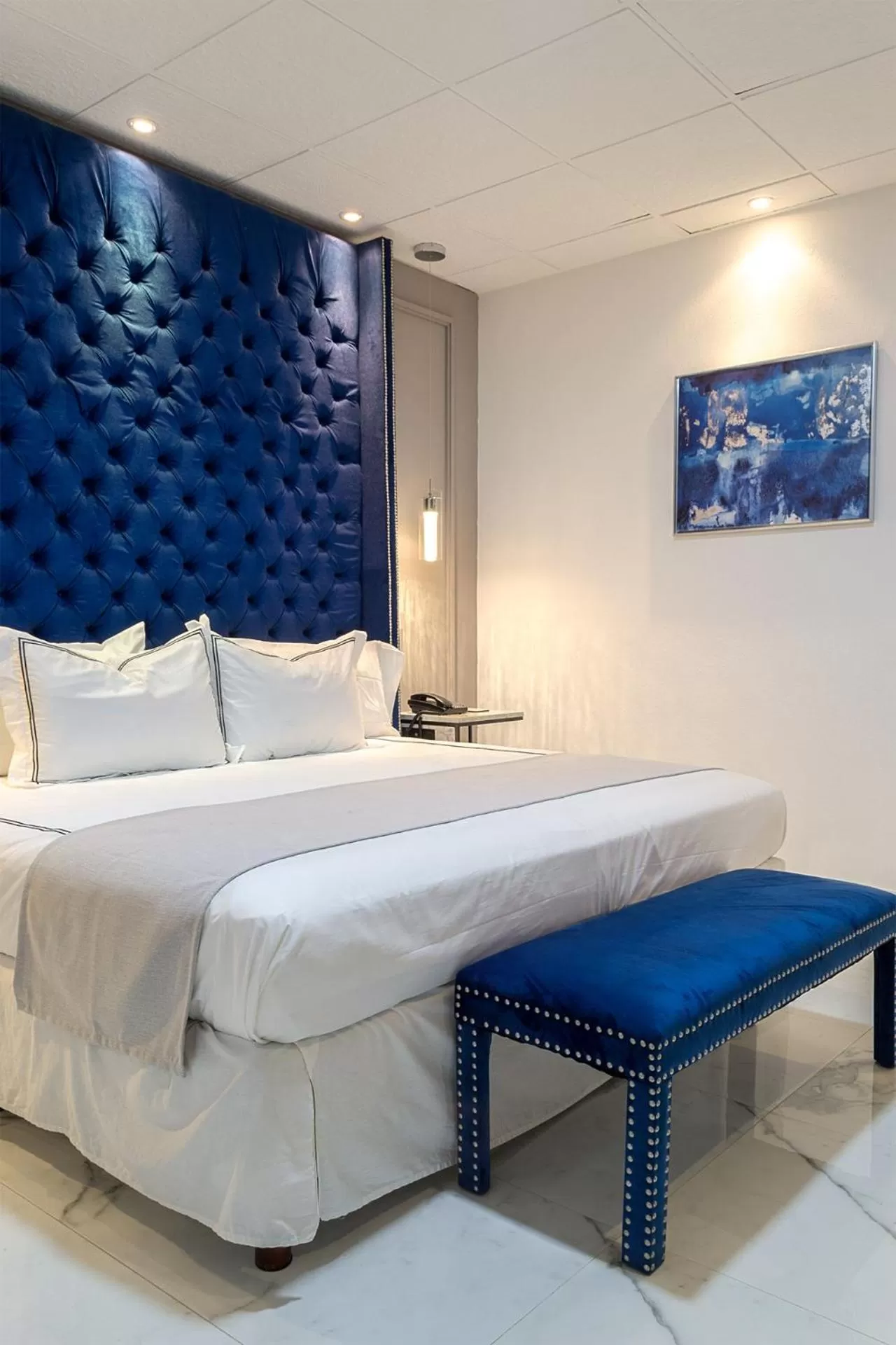 Bed in Hotel Posada San Antonio