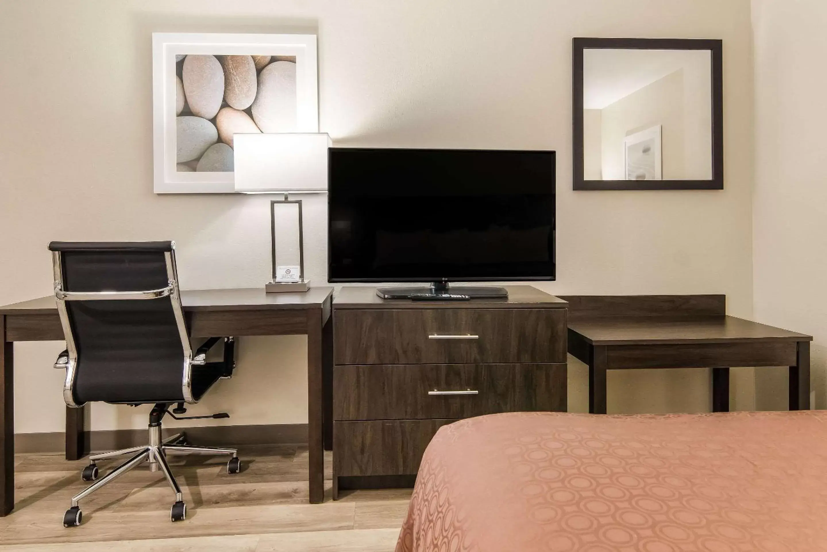 Photo of the whole room, TV/Entertainment Center in Quality Inn & Suites Dallas-Cityplace