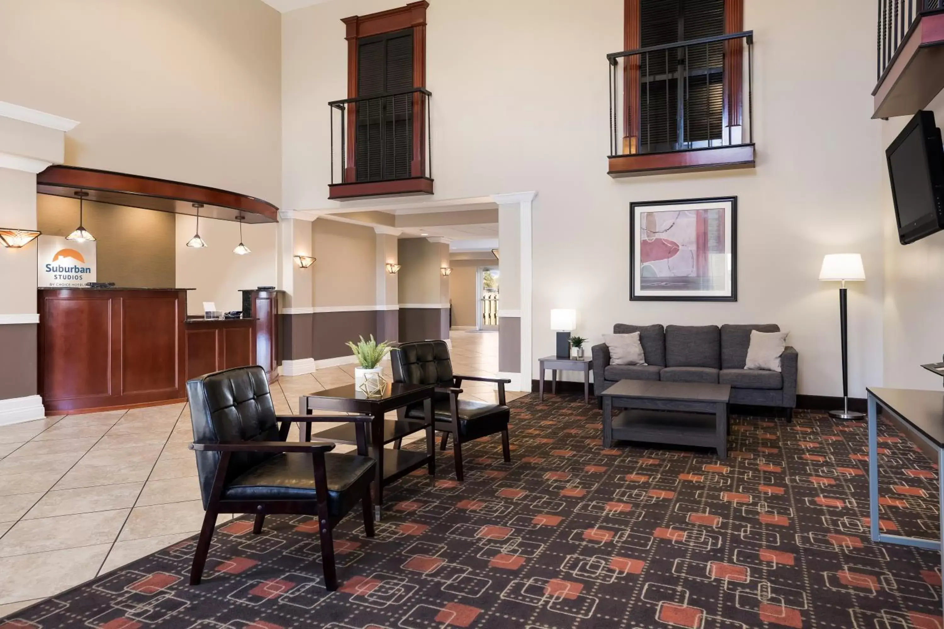 Lobby or reception in Suburban Studios Berwick - Morgan City Lobby or reception in Suburban Studios Berwick - Morgan City