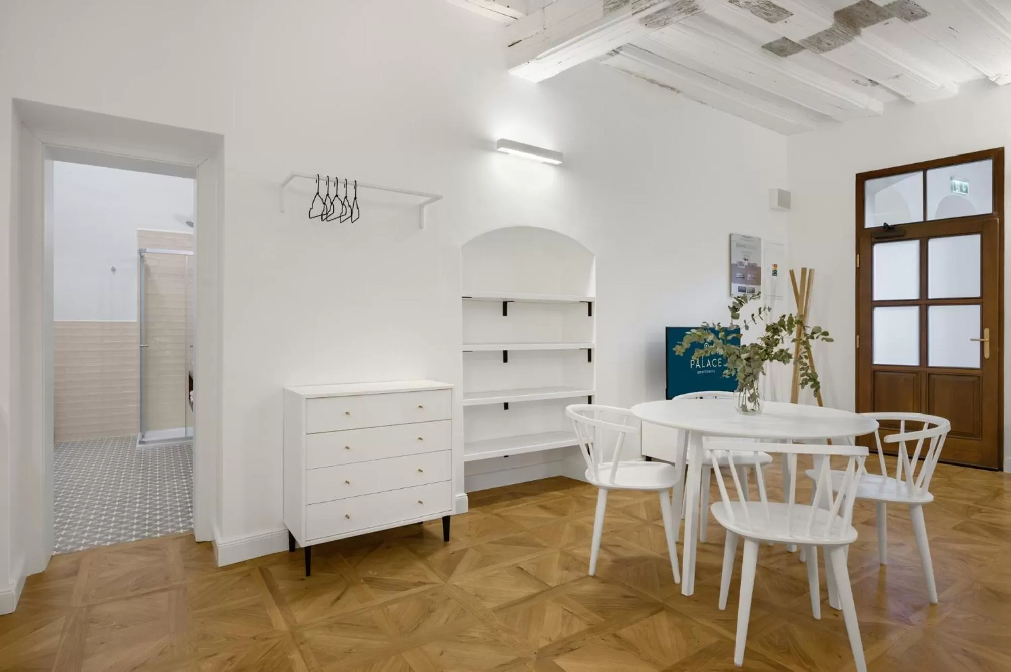 Seating area in Palace Apartments