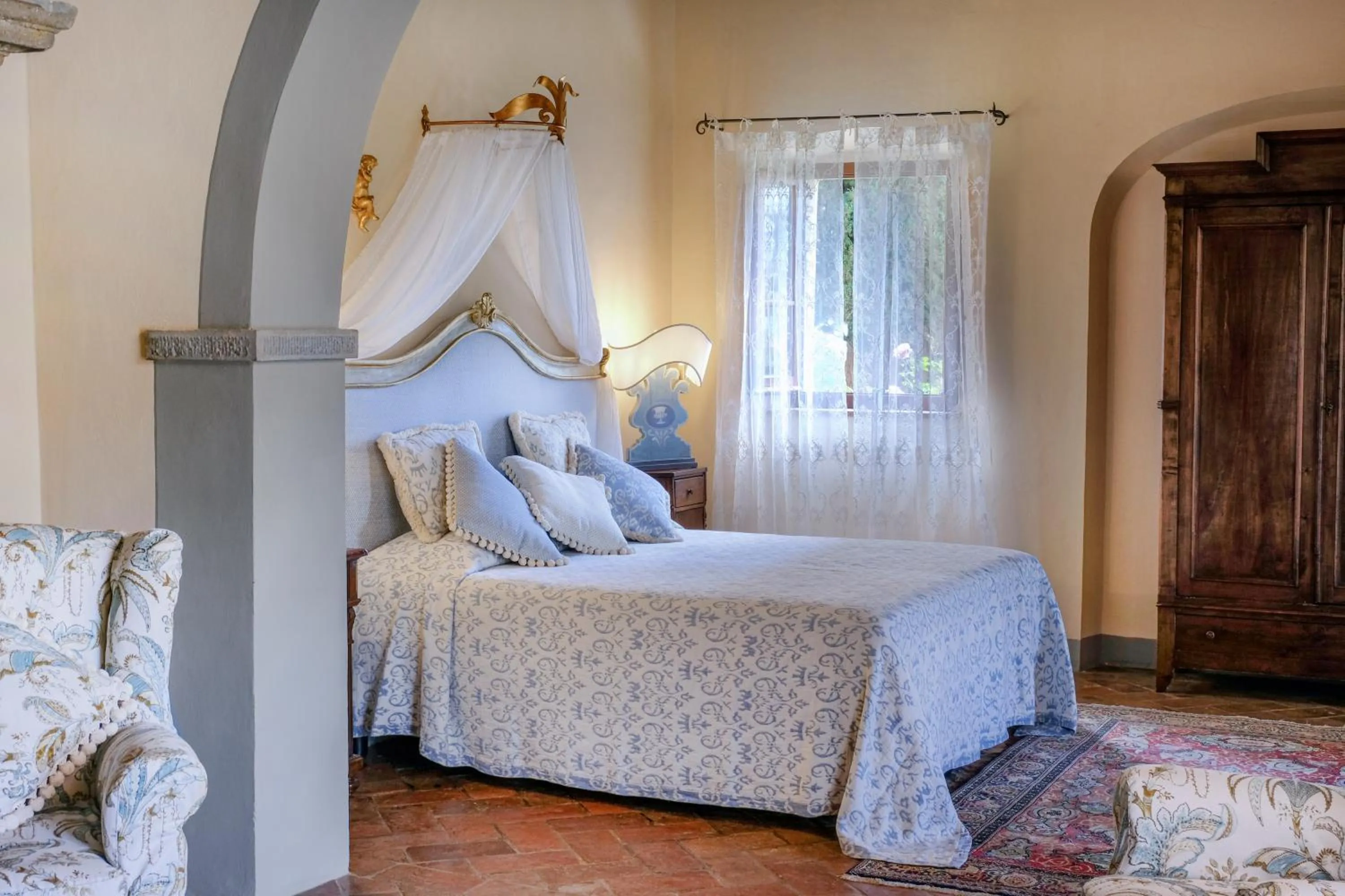 Bedroom, Bed in Il Falconiere Relais & Spa