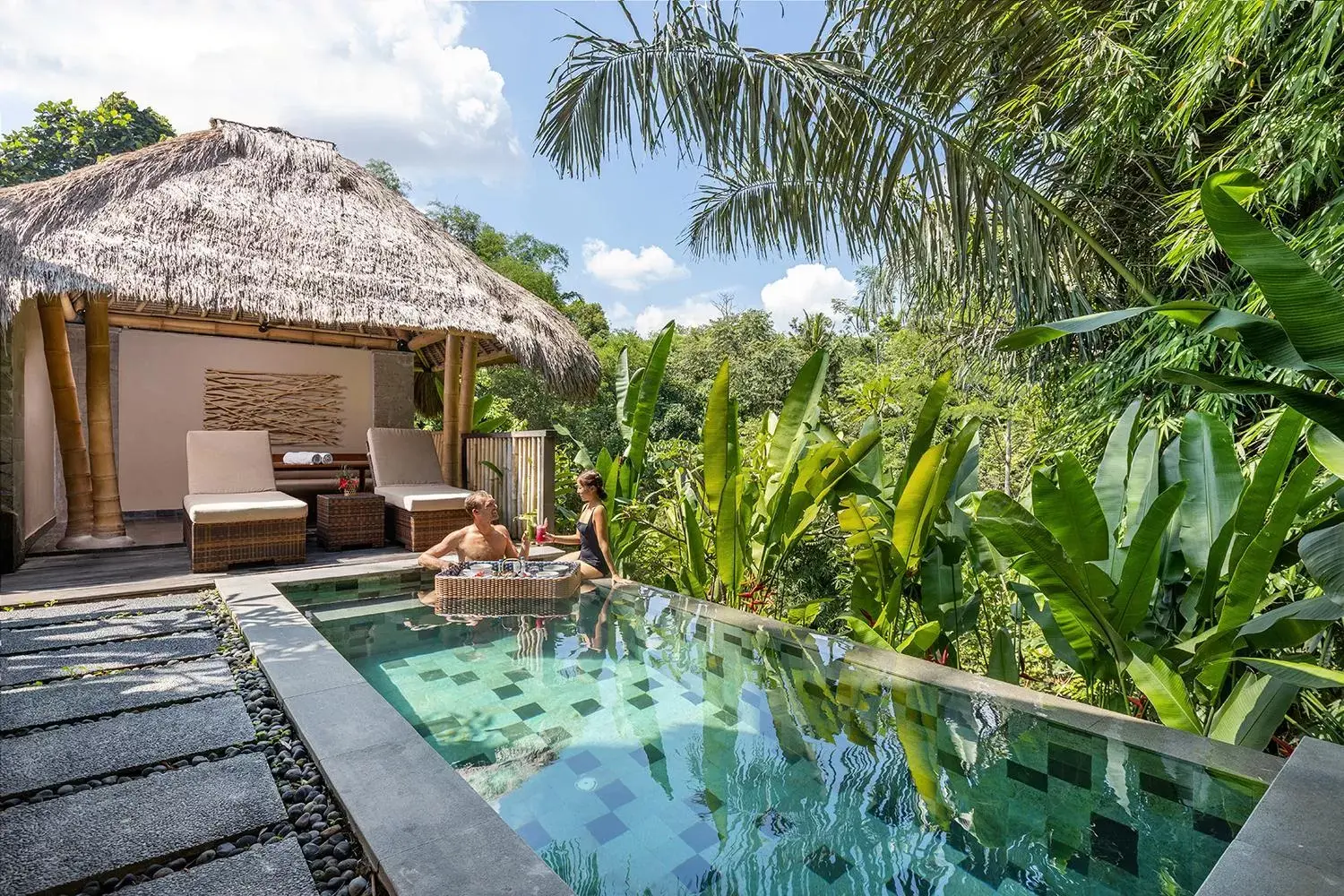 Garden view, Swimming Pool in Fivelements Retreat Bali