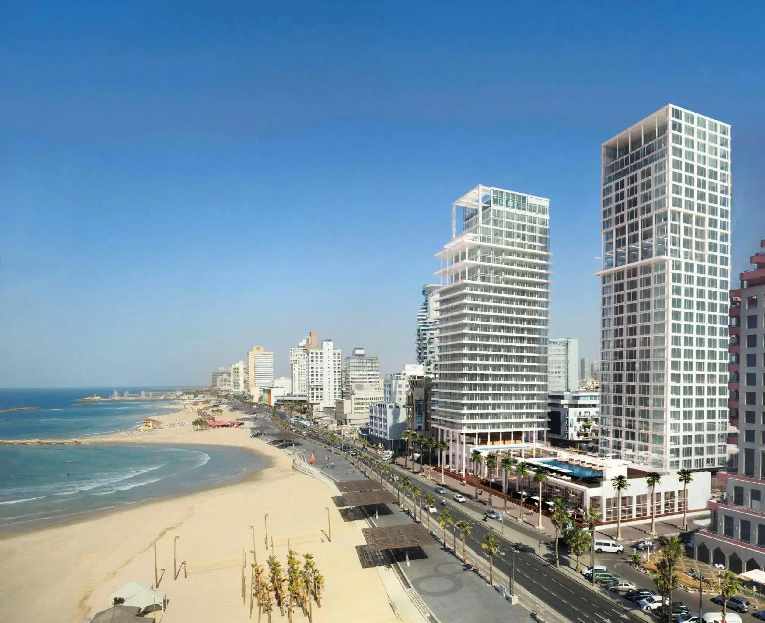 Beach in The David Kempinski Tel Aviv