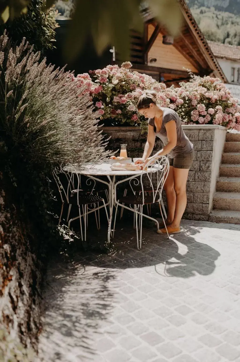 Patio in l'Herbier - chambre d'Hôtes -