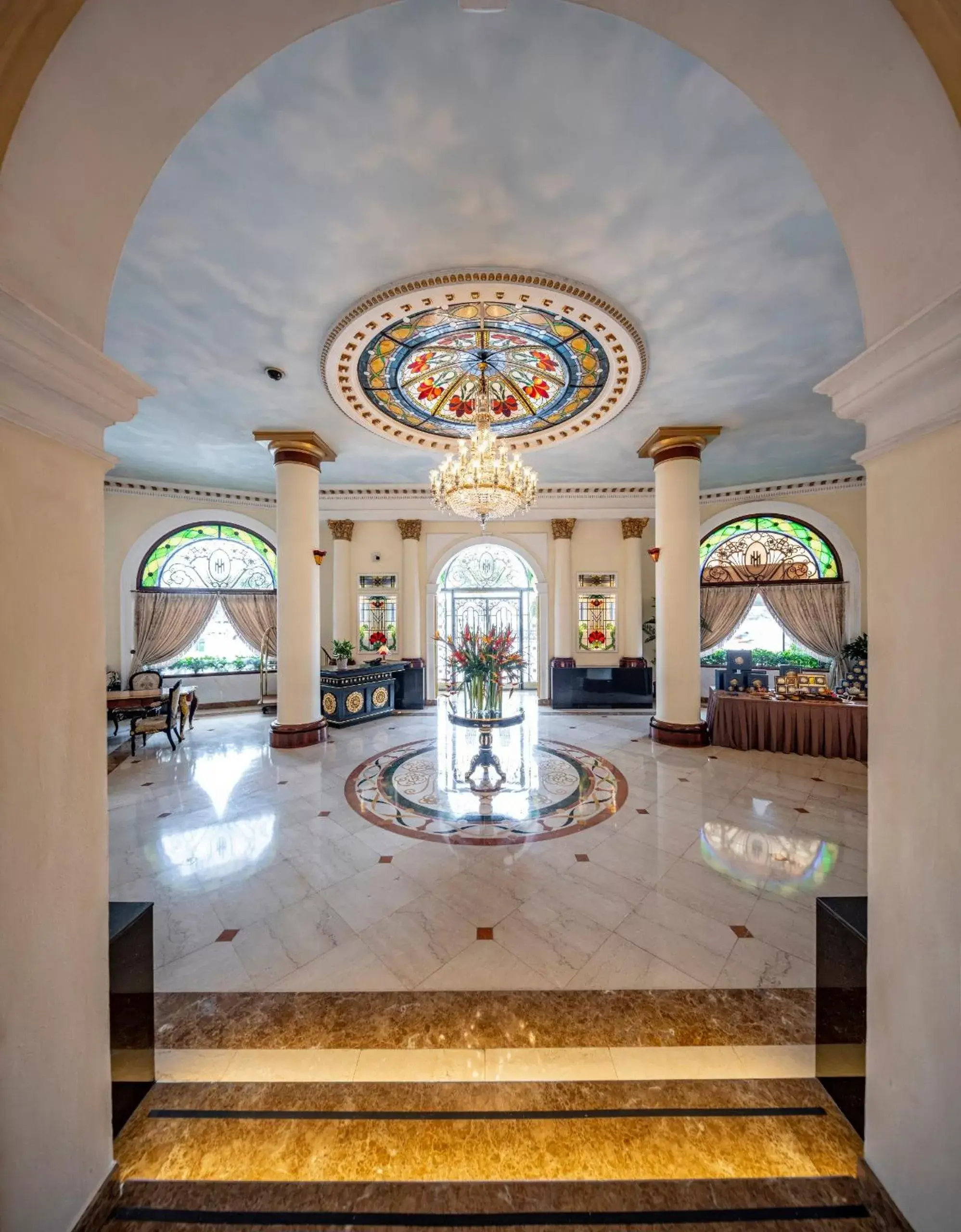 Lobby or reception in Hotel Majestic Saigon Lobby or reception in Hotel Majestic Saigon