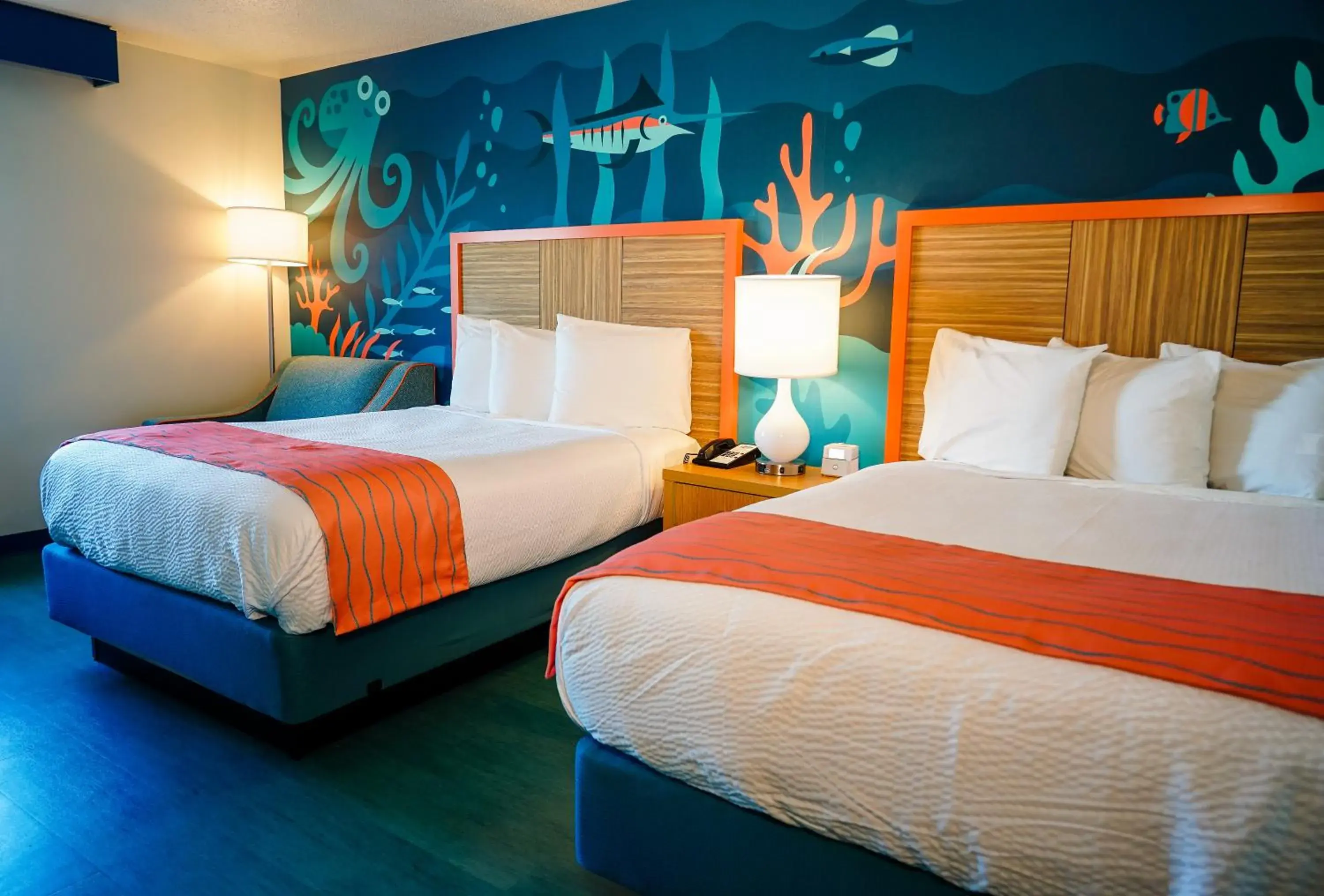 Bed in Cedar Point Castaway Bay Indoor Water Park